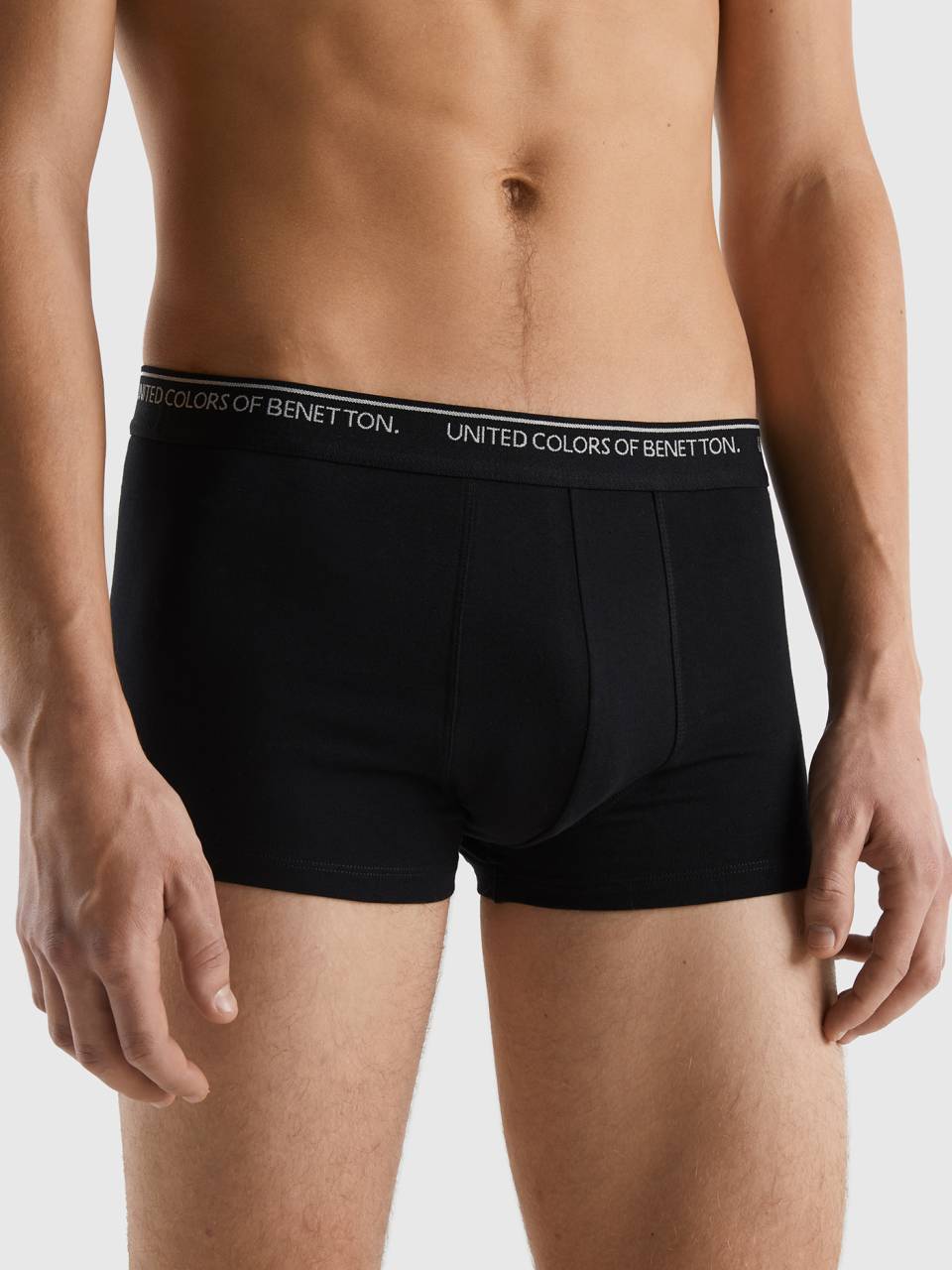 Fitted boxers in organic cotton - Black