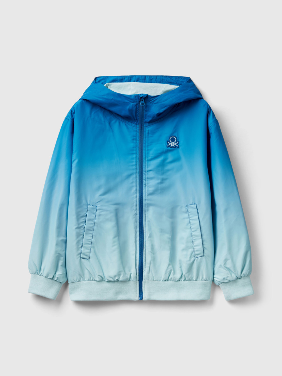 Benetton, rain Defender Nylon Jacket, Light Blue, Kids