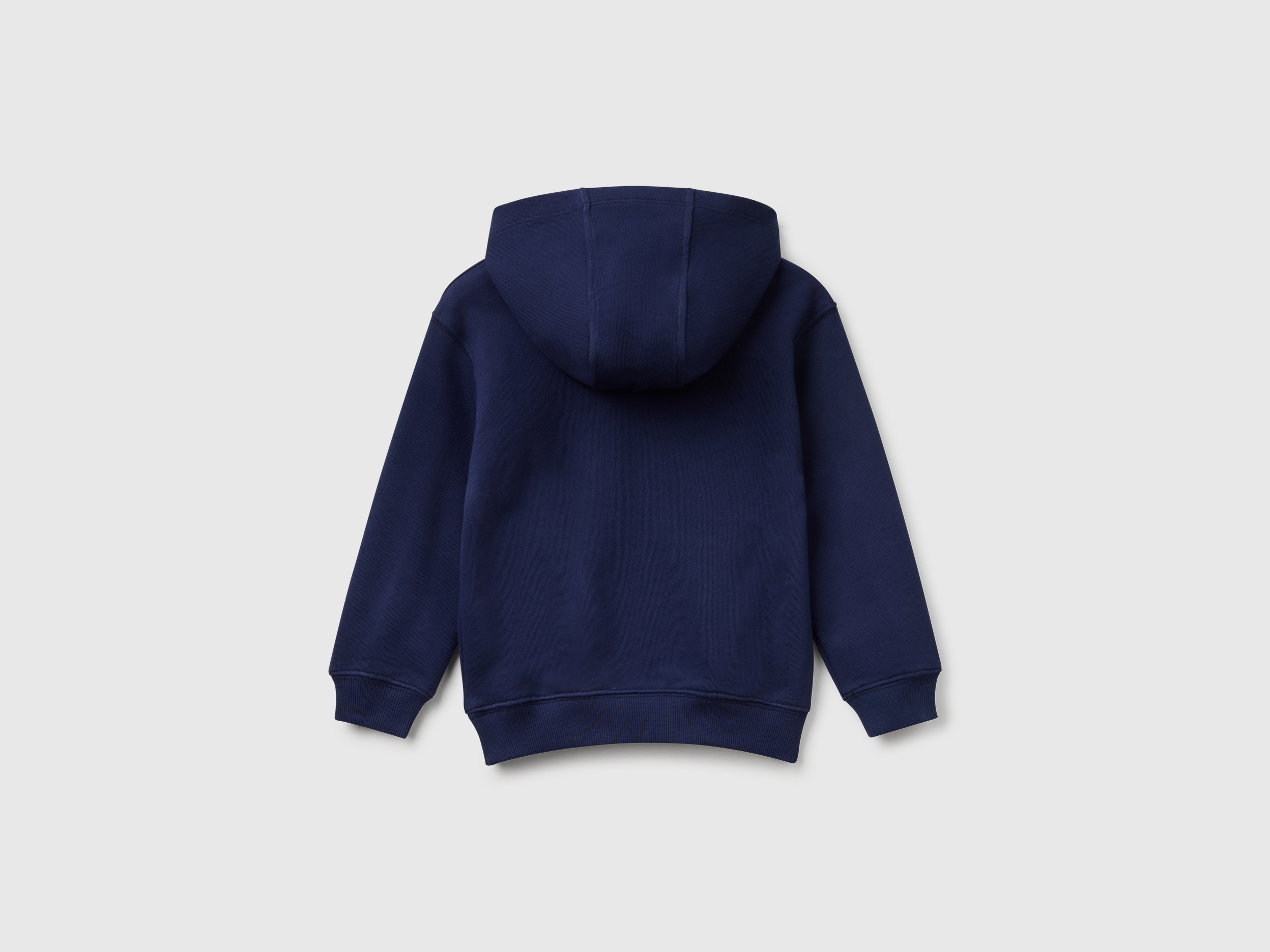 Benetton, Φούτερ Με Κουκούλα Από 100% Βαμβακερό, size 4-5, Σκουρο Μπλε, Παιδικά φωτογραφία