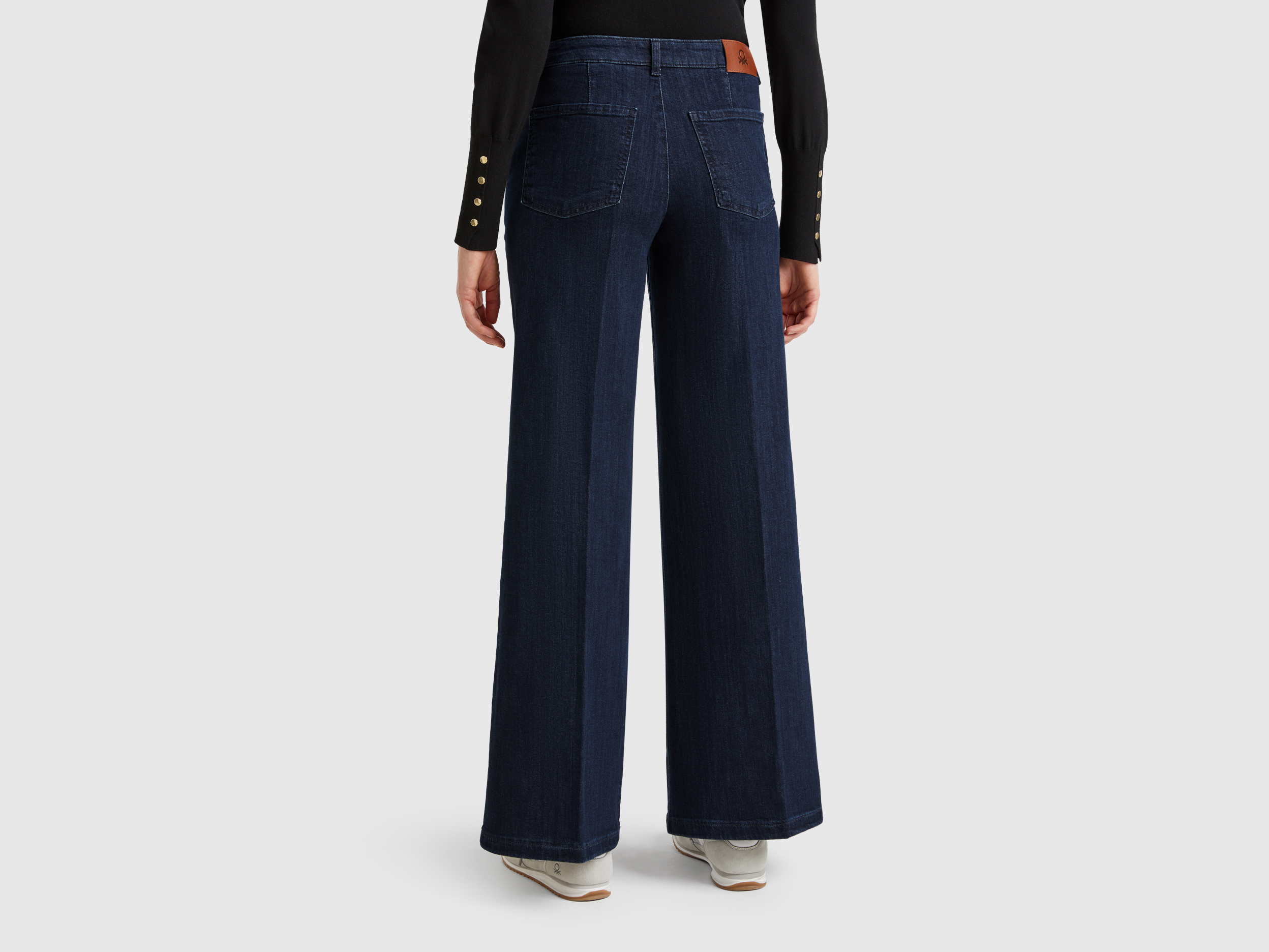 Benetton, Τζιν Wide Fit, size , Μπλε, Γυναικεία φωτογραφία