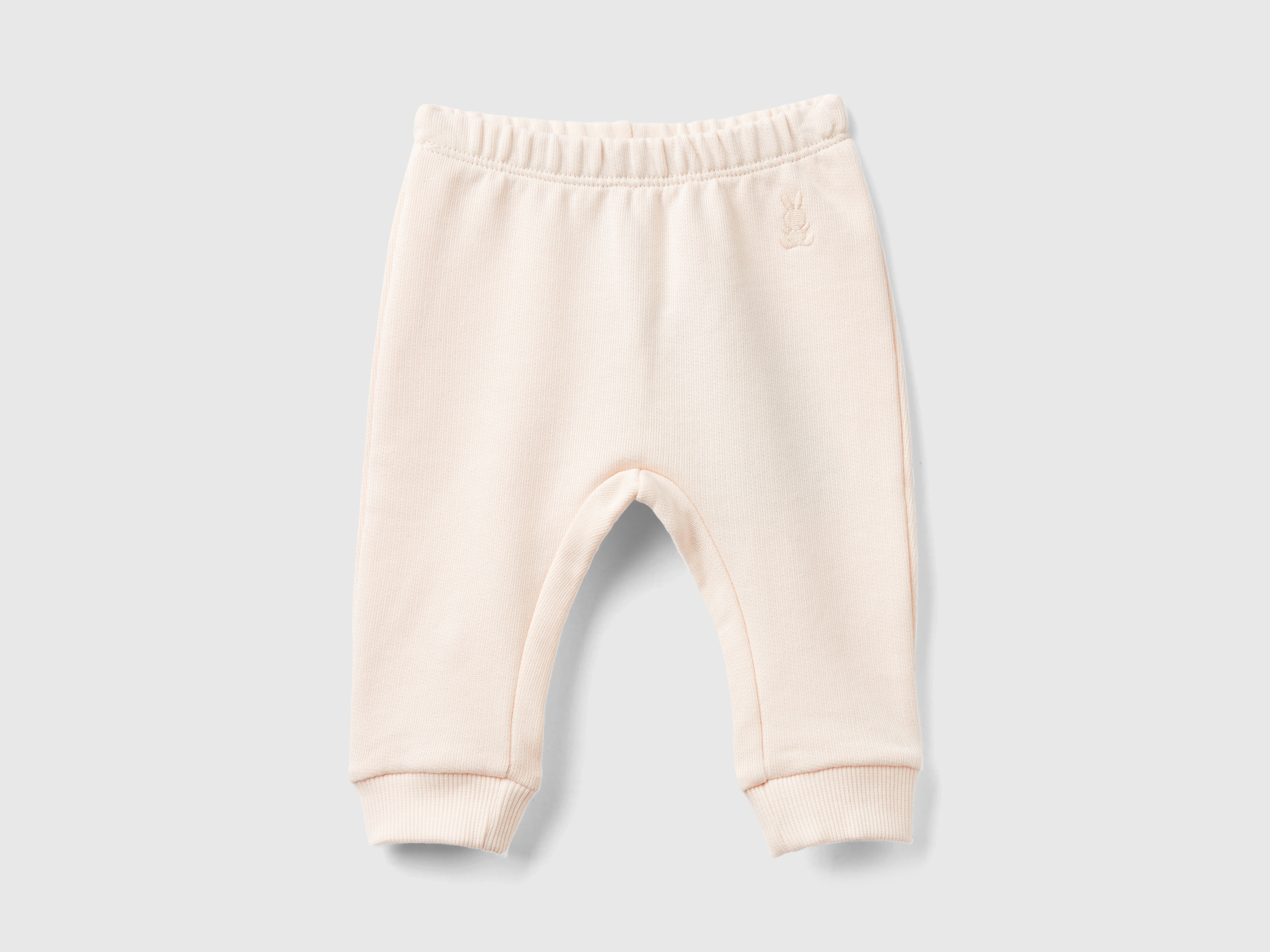 Image of Benetton, Sweatpants In Organic Cotton, size 74, Peach, Kids