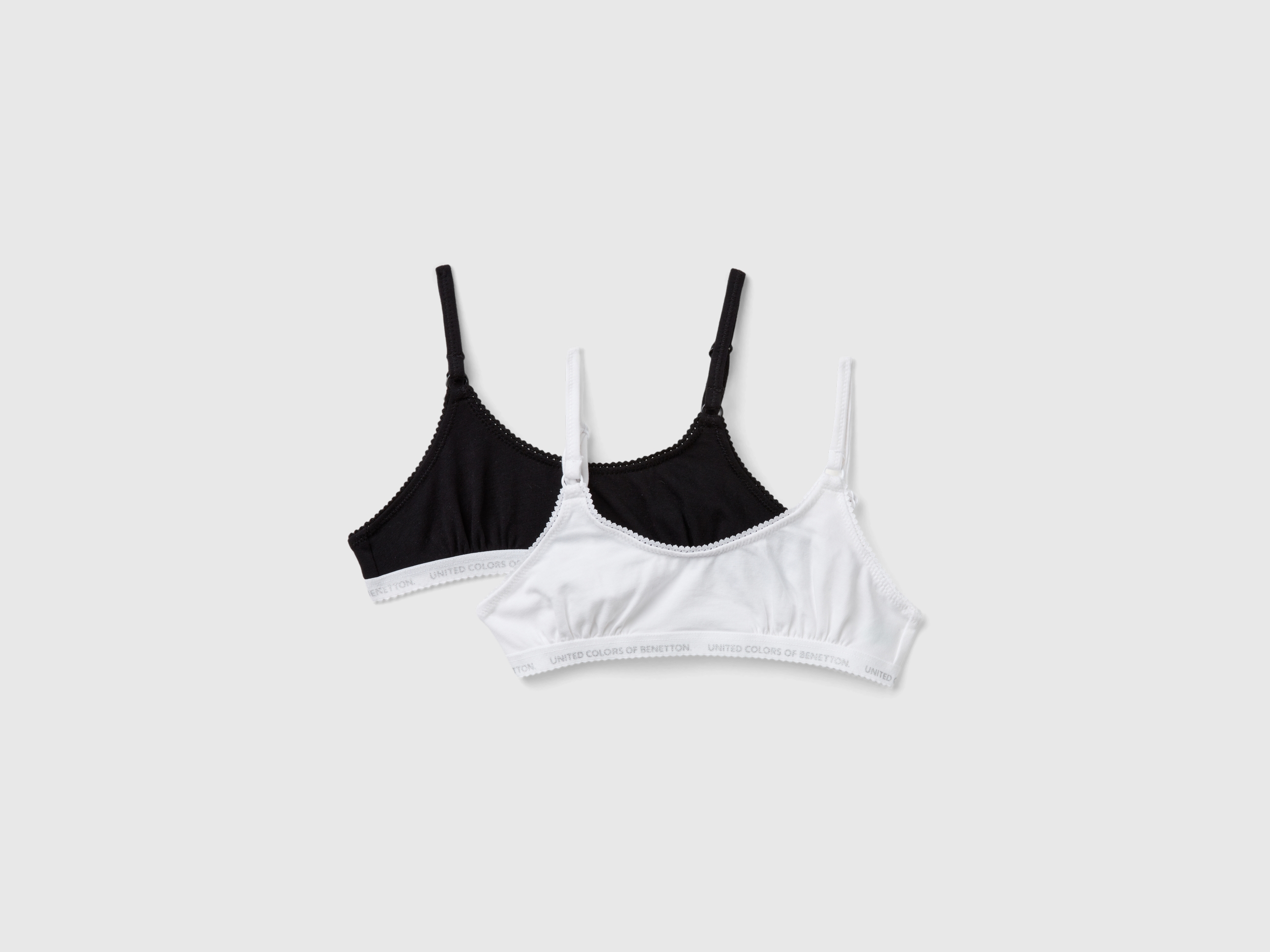 United Colors of Benetton Benetton, Δύο Brassiere Από Ελαστικό Βαμβακερό, size L, Πολύχρωμο, Παιδικά