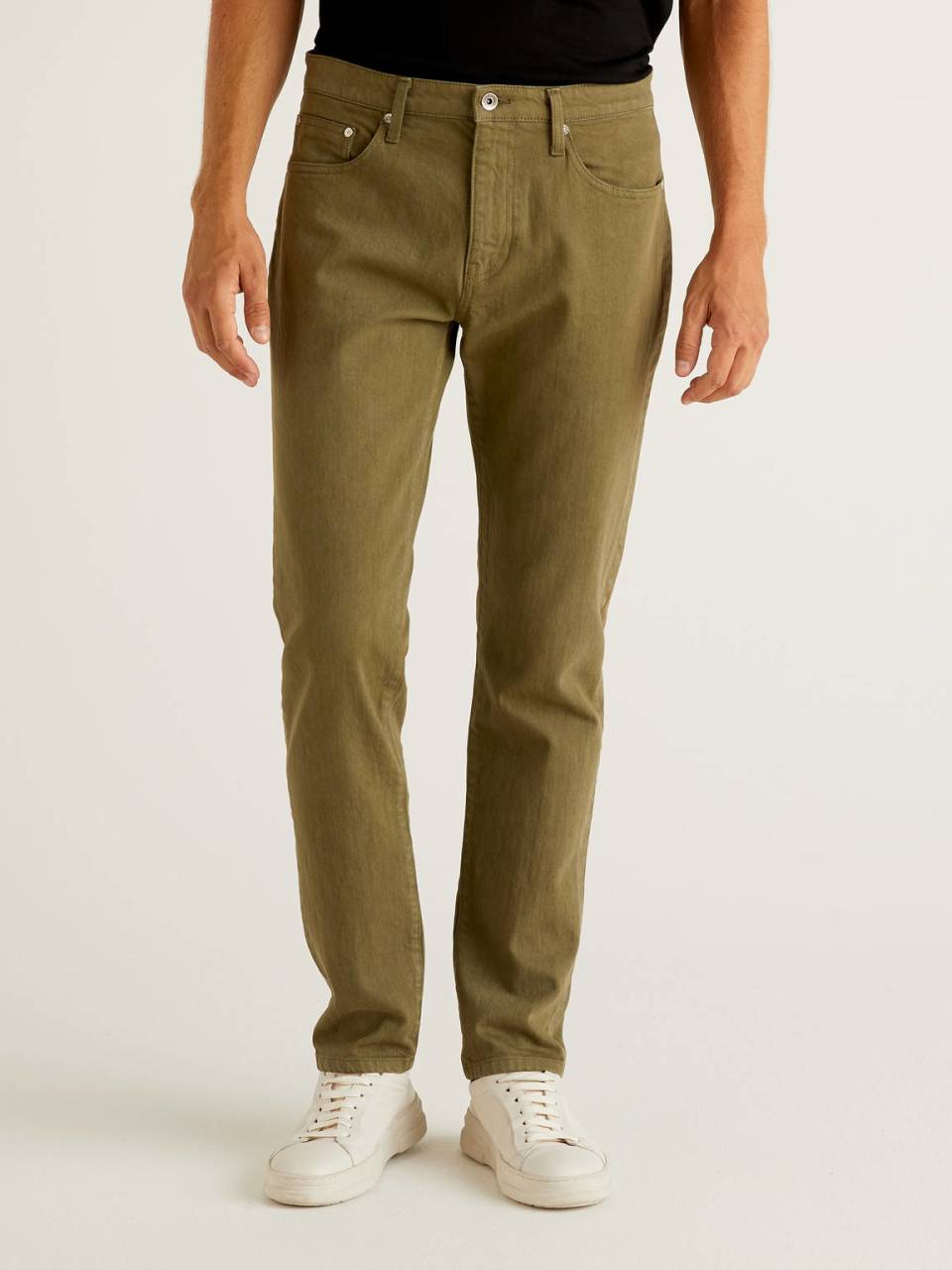 Benetton Five pocket trousers in stretch cotton. 1