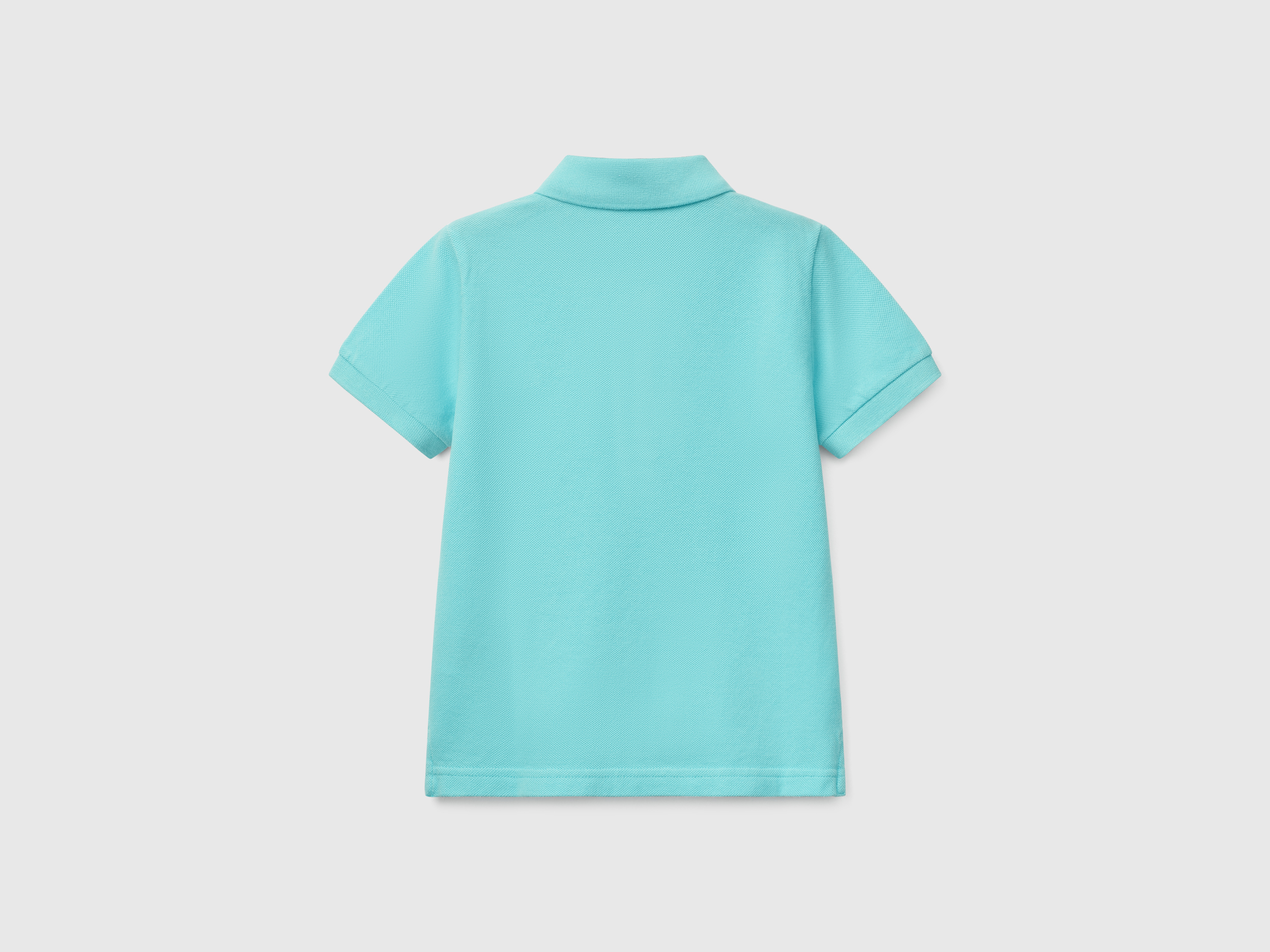 Benetton, Πόλο Κοντομάνικο Από Αγνό Βαμβακερό, size 5-6, Τιρκουαζ, Παιδικά φωτογραφία