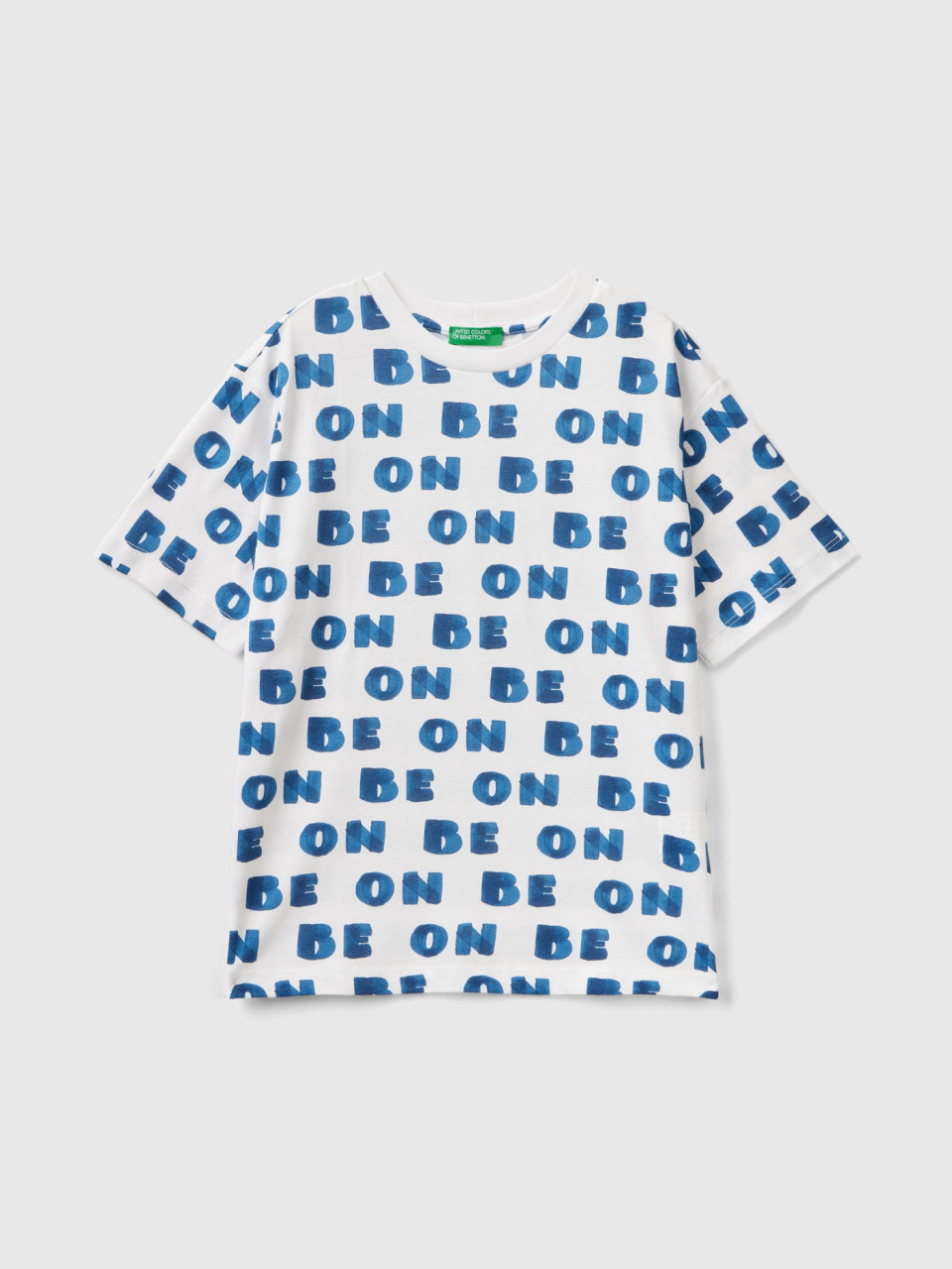 Benetton, T-shirt Con Stampa 