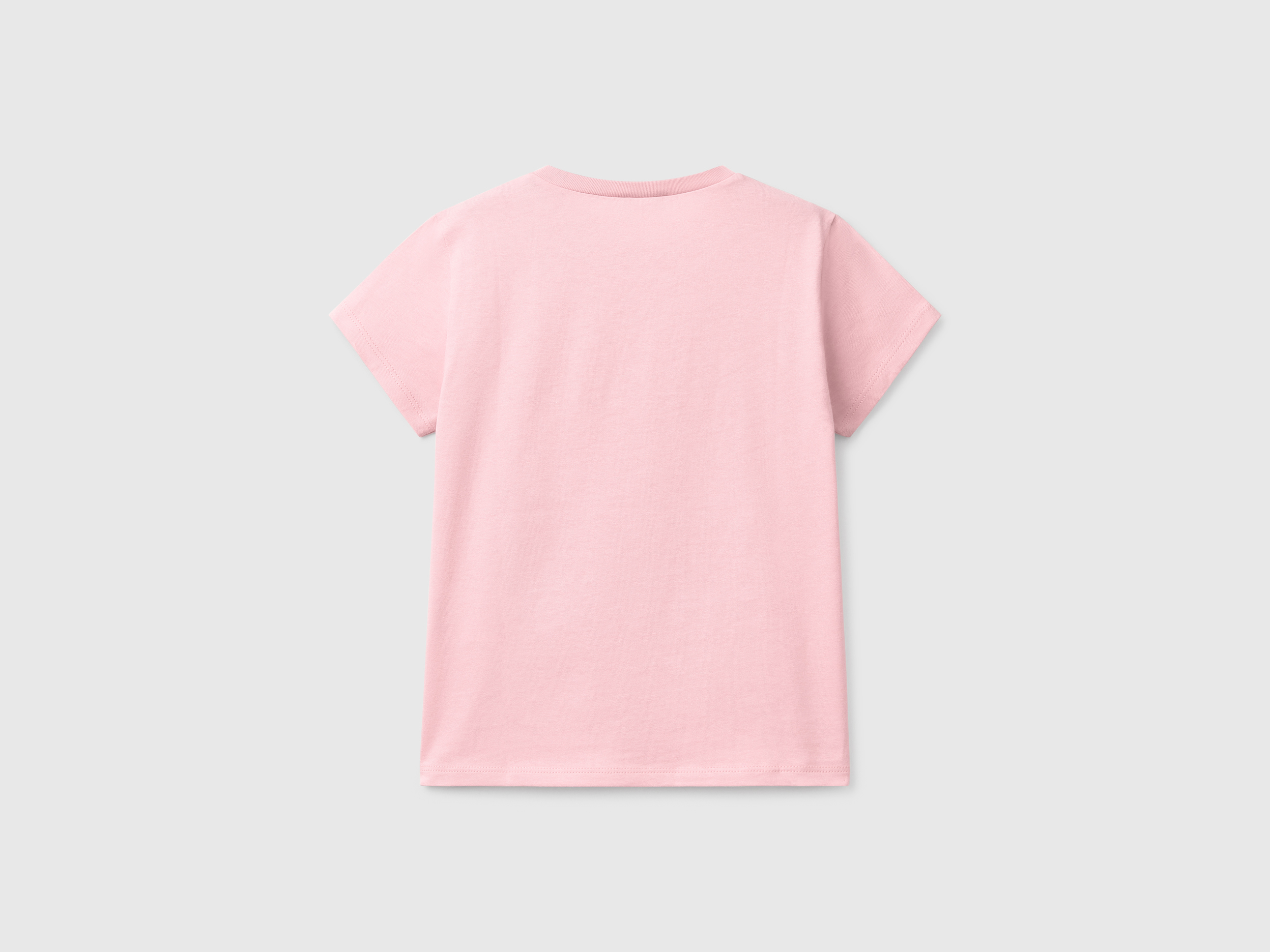Benetton, Μπλούζα Από Αγνό Βαμβακερό, size S, Ροζ, Παιδικά φωτογραφία