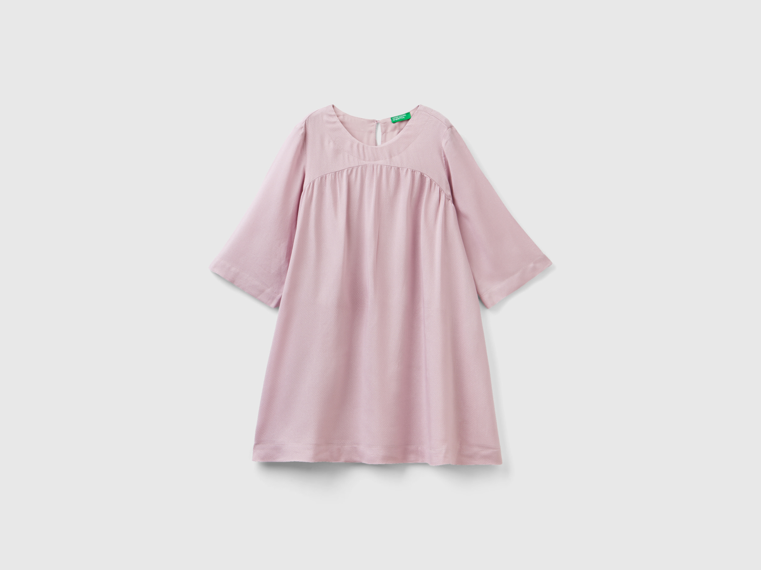 Benetton, Flowy Dress With Lurex, size XL, Pink, Kids