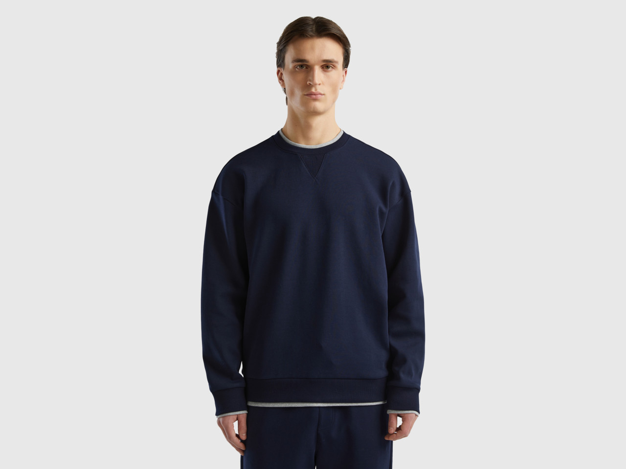 Men\'s 2024 Benetton Sweatshirts hood without | Collection