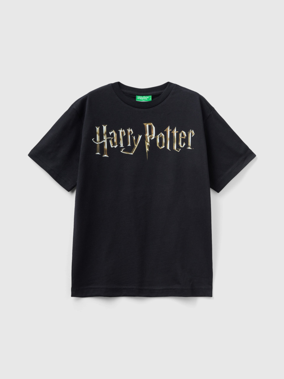 Benetton, T-shirt Harry Potter À Manches Courtes, Noir, Enfants