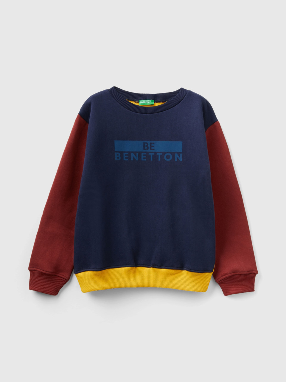 Benetton, Sweat Chaud À Logo, Multicolore, Enfants