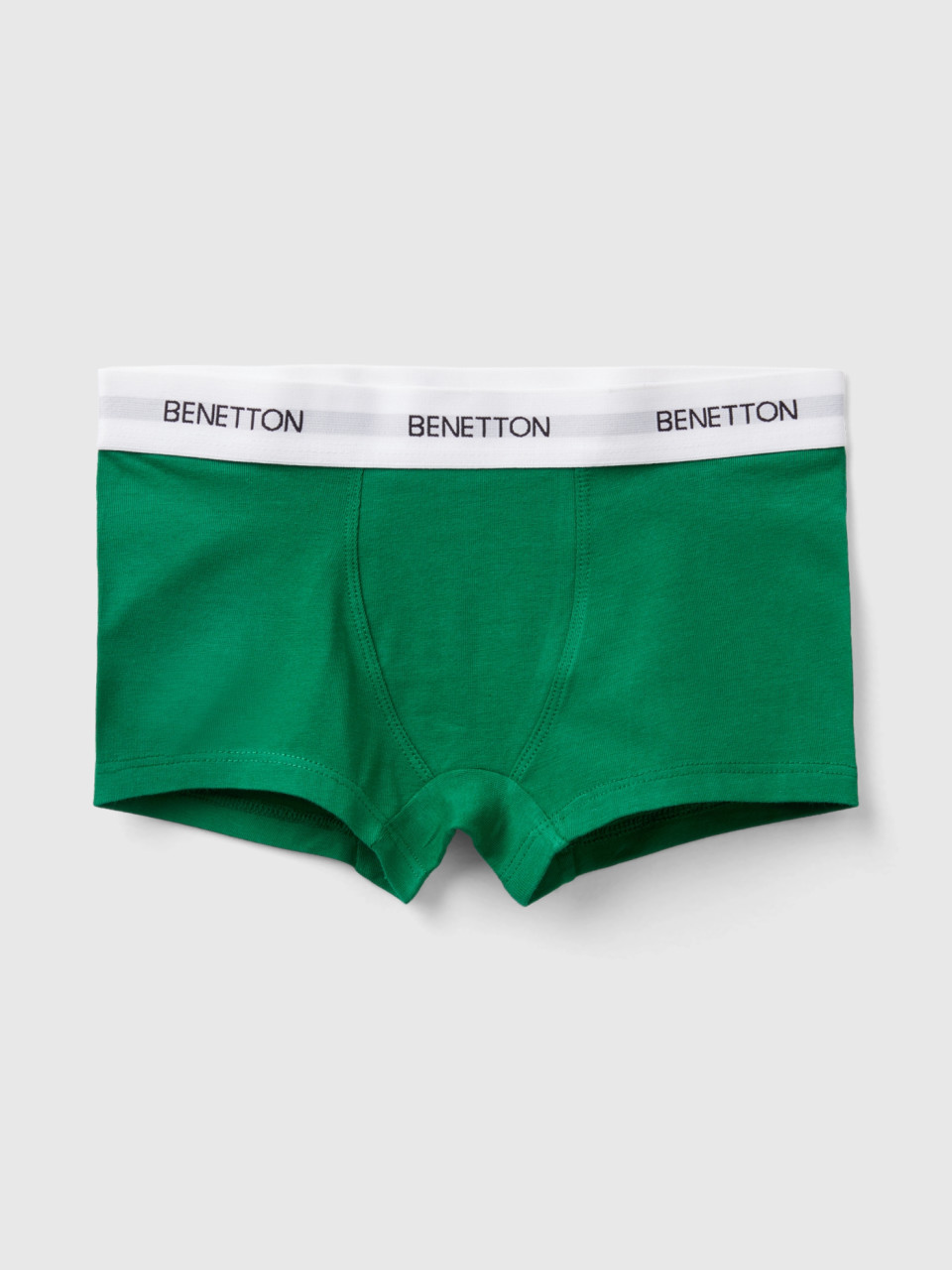 Benetton, Boxers In Stretch Organic Cotton, Green, Kids