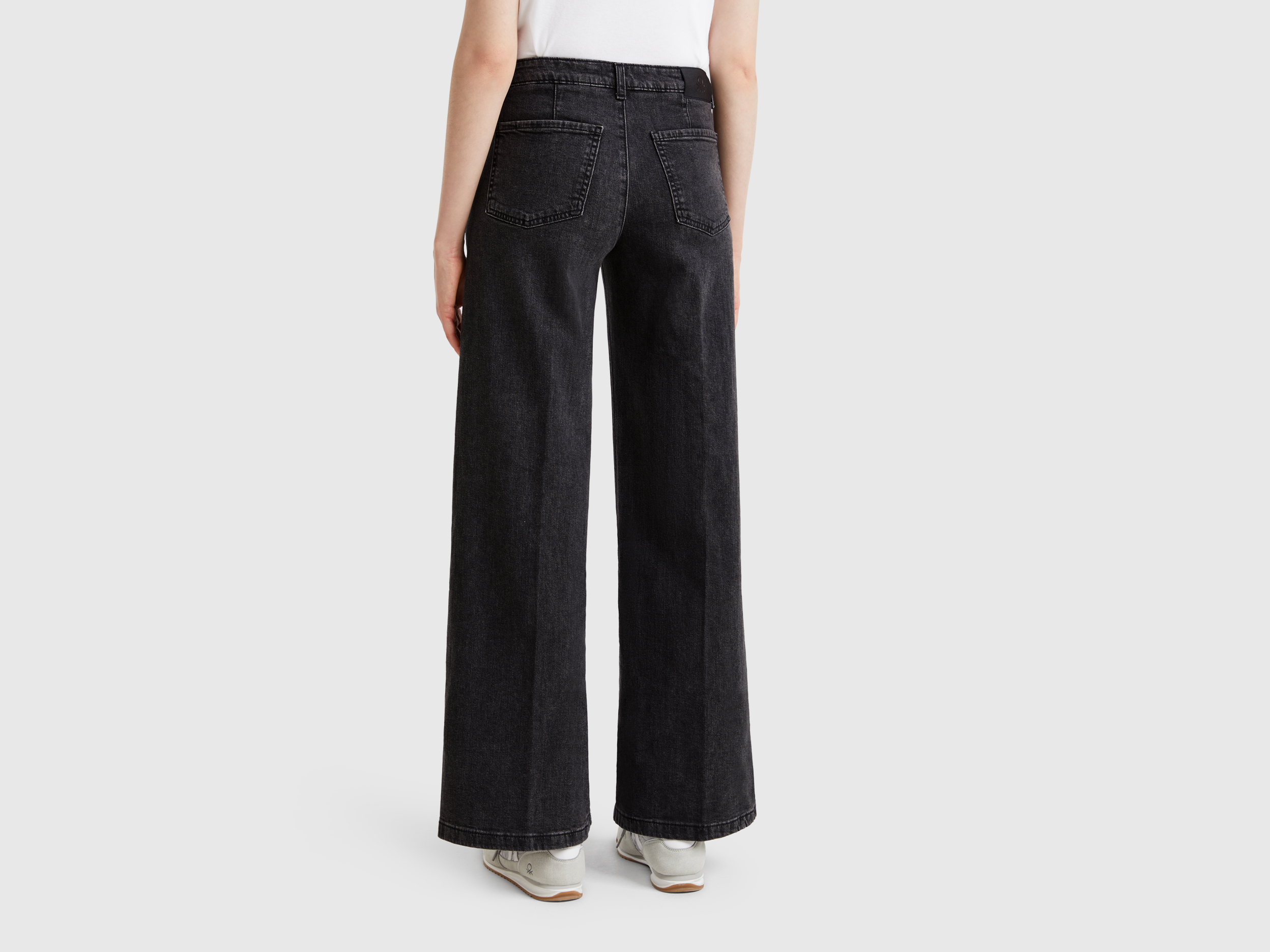 Benetton, Τζιν Wide Fit, size , Μαυρο, Γυναικεία φωτογραφία