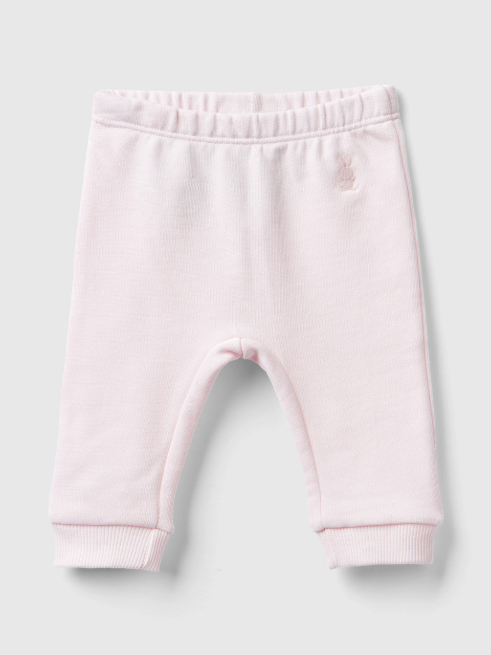 Benetton, Sweatpants In Organic Cotton, Soft Pink, Kids