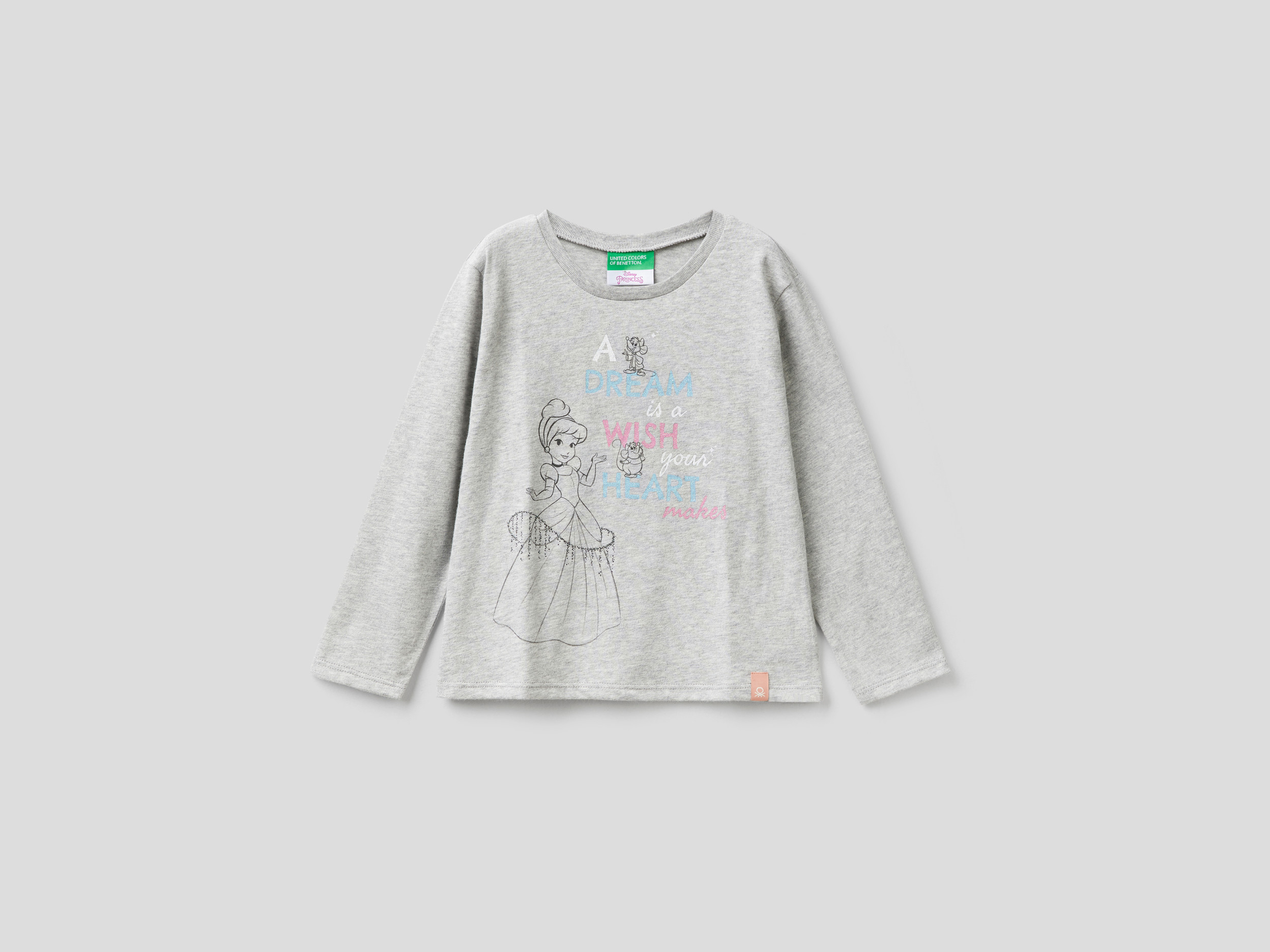 Benetton, T-shirt Princesses Disney, taille , Gris, Enfants