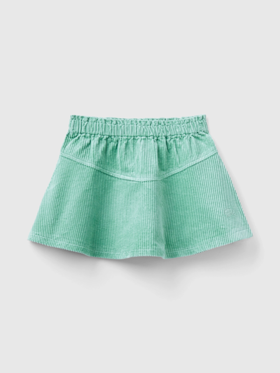 Benetton, Corduroy Mini Skirt, Aqua, Kids