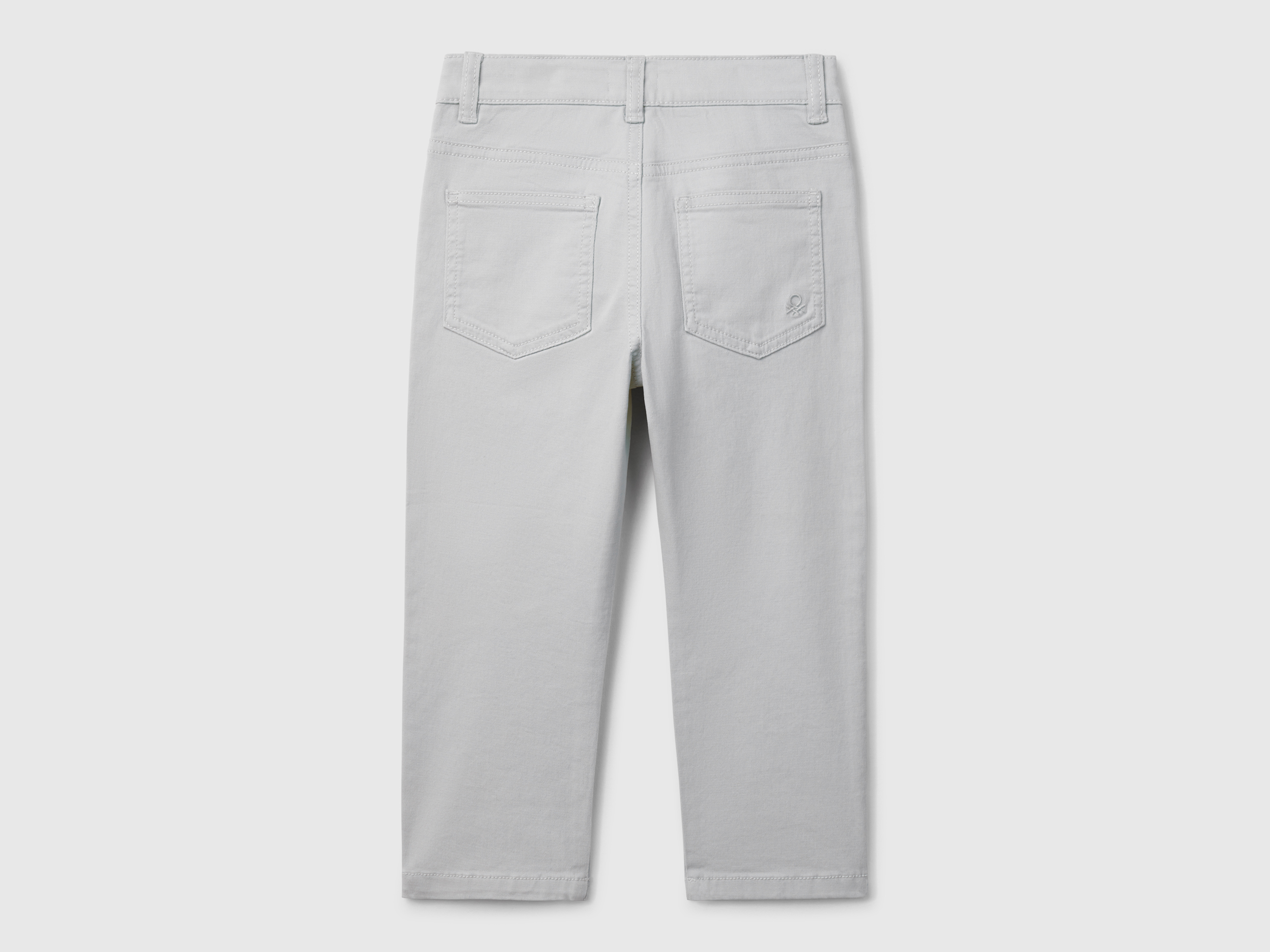 Benetton, Παντελόνι Ελαστικό Με Πέντε Τσέπες, size 5-6, Γκρι, Παιδικά φωτογραφία