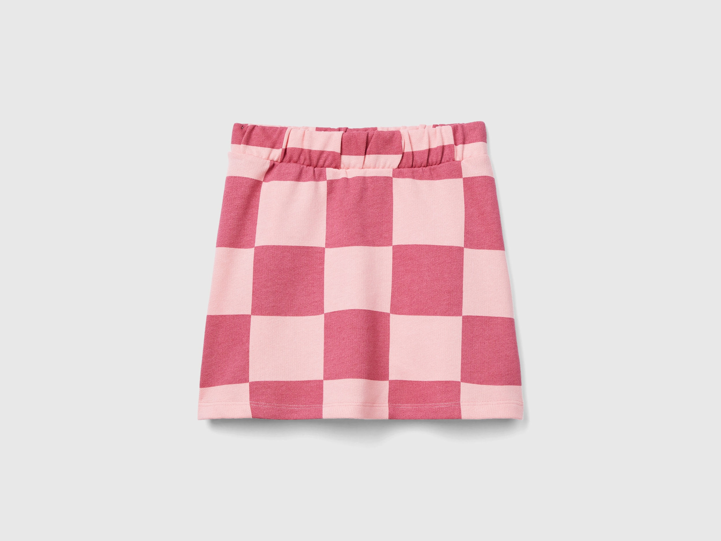 Benetton, Checkered Mini Skirt, size XL, Multi-color, Kids