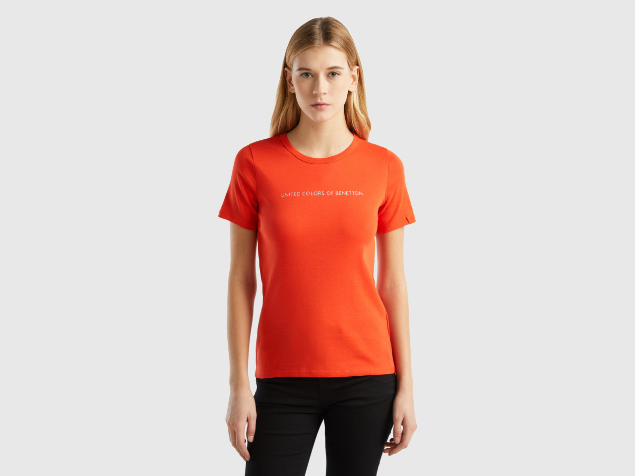 New 2024 Women\'s Collection Benetton Sleeve T-shirts | Short