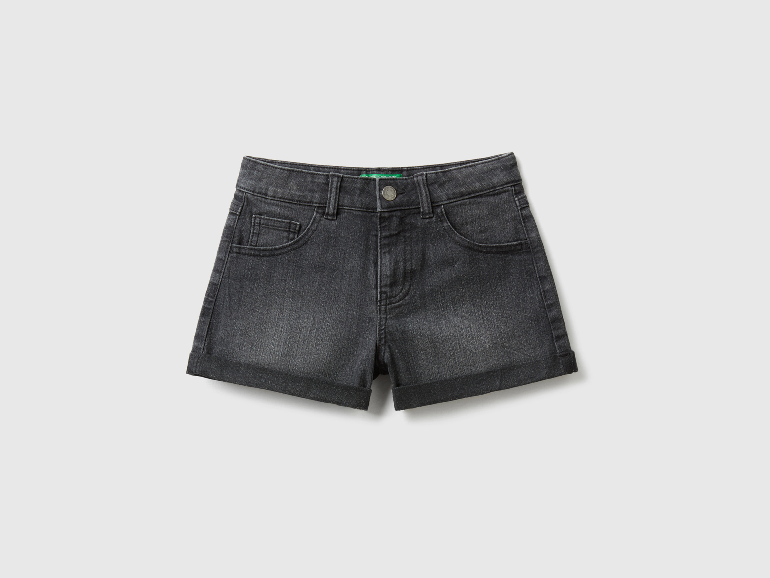 Benetton, Jeans Corti In Denim 