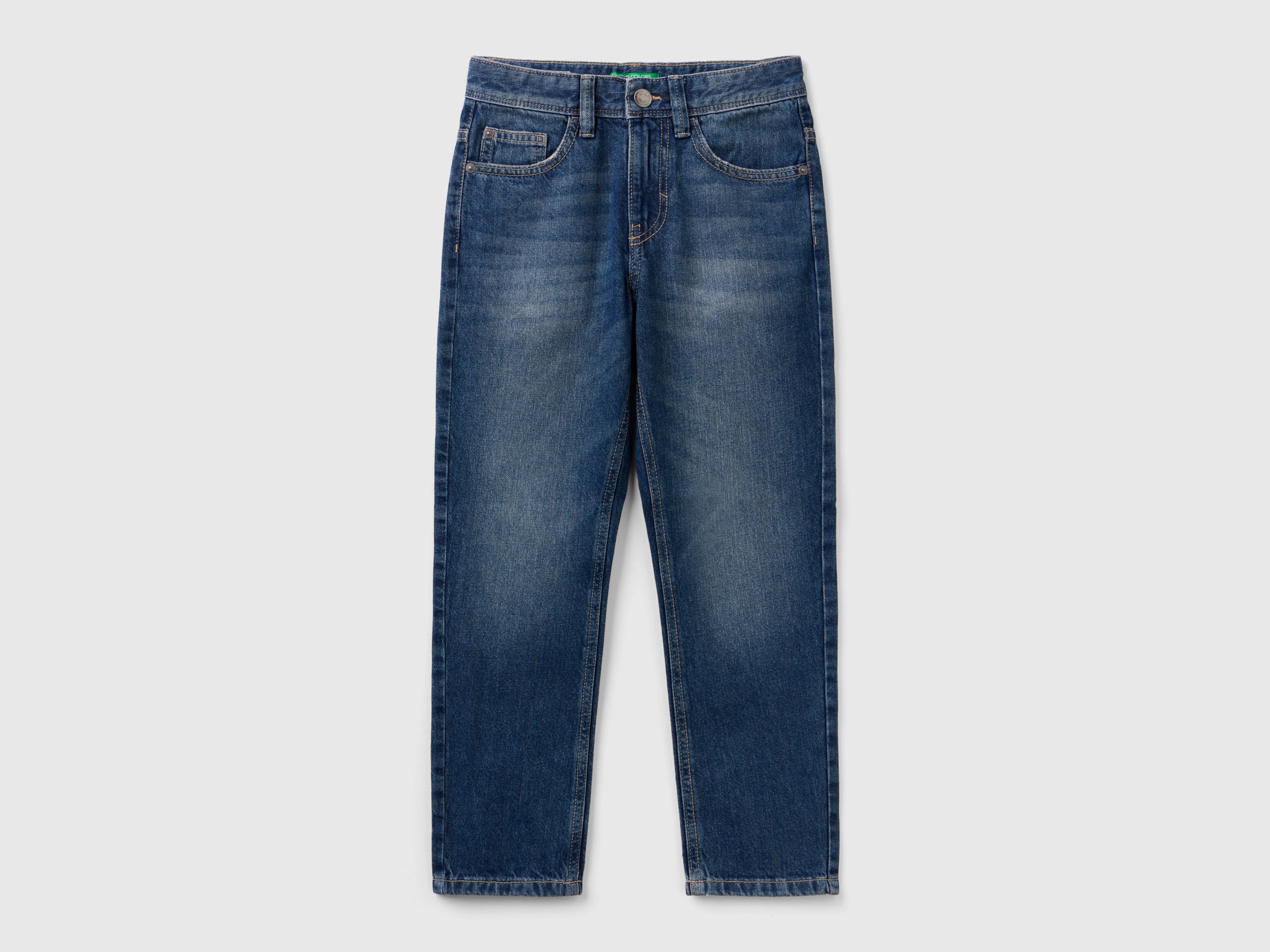 Benetton, Straight Leg Jeans, size 2XL, Blue, Kids