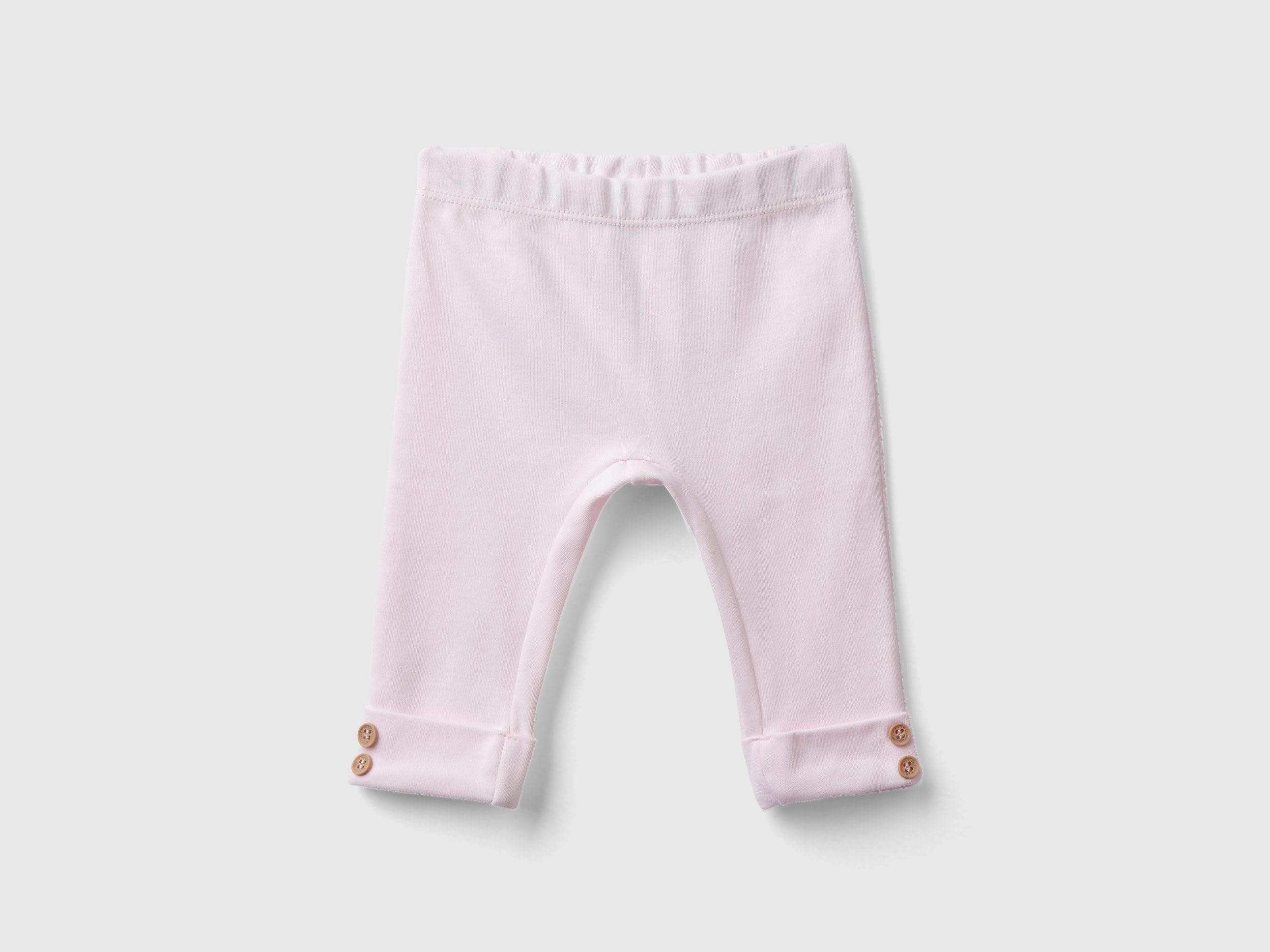 Benetton, Organic Cotton Leggings, size 3-6, Soft Pink, Kids