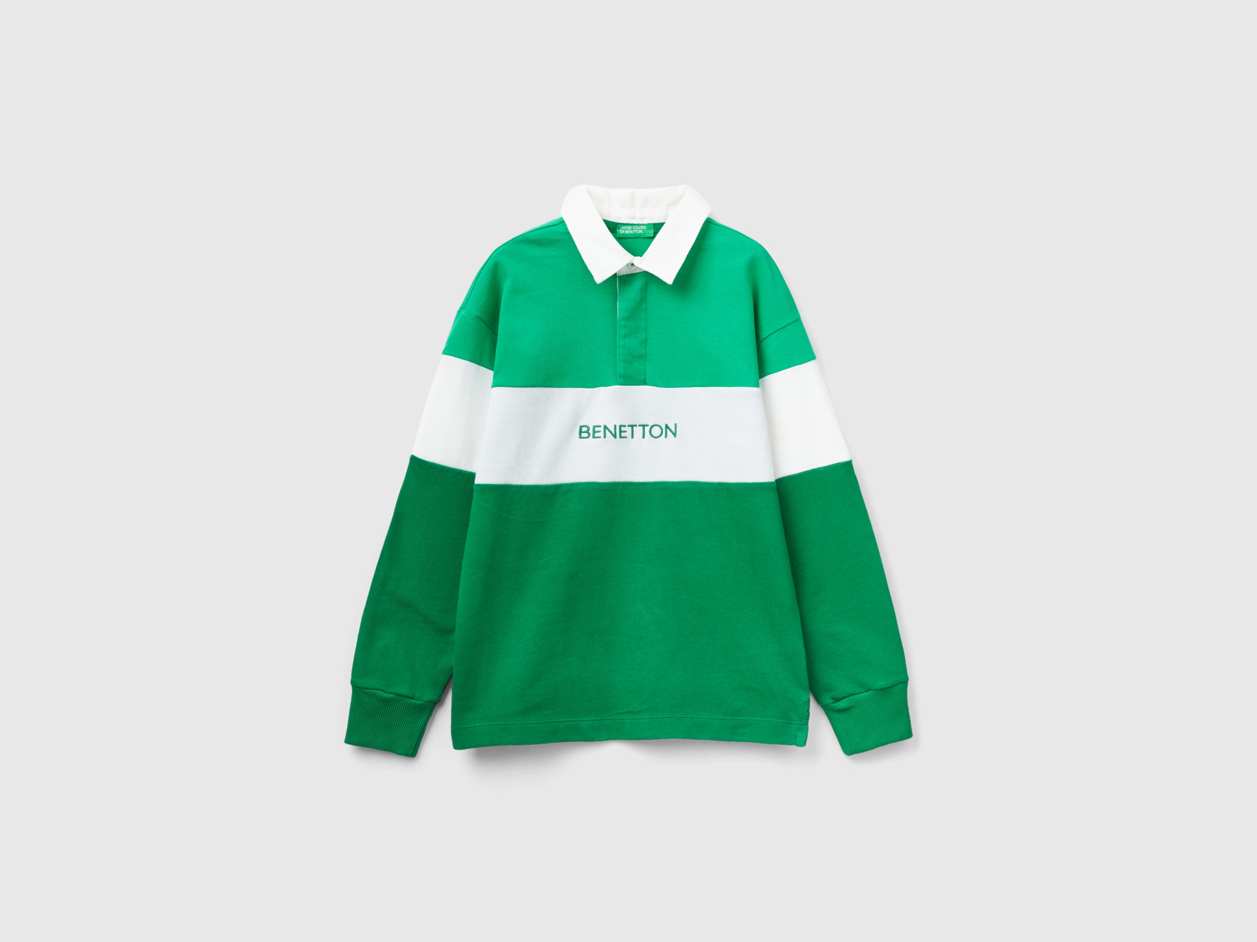 Benetton, Green Regular Fit Polo, size 3XL, Green, Kids