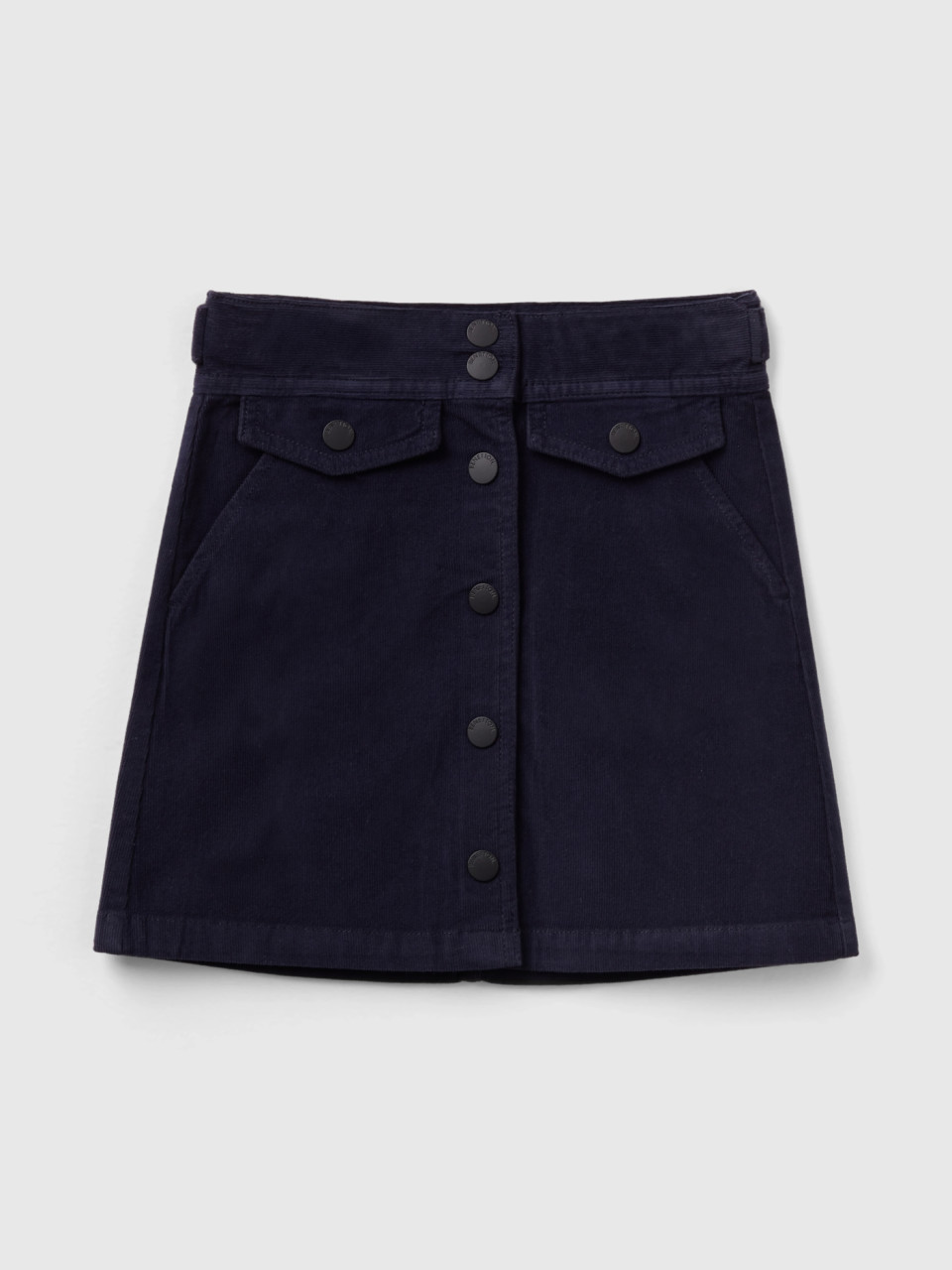 Benetton, Corduroy Skirt, Dark Blue, Kids