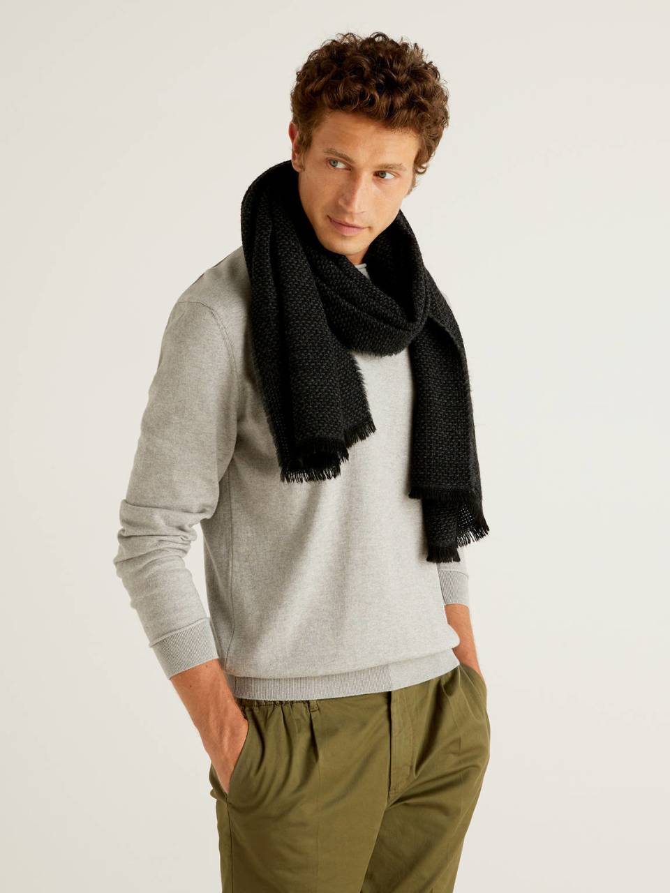 Benetton Wool and alpaca blend scarf. 1