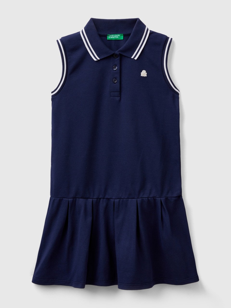 Benetton, Polo-style Dress, Dark Blue, Kids