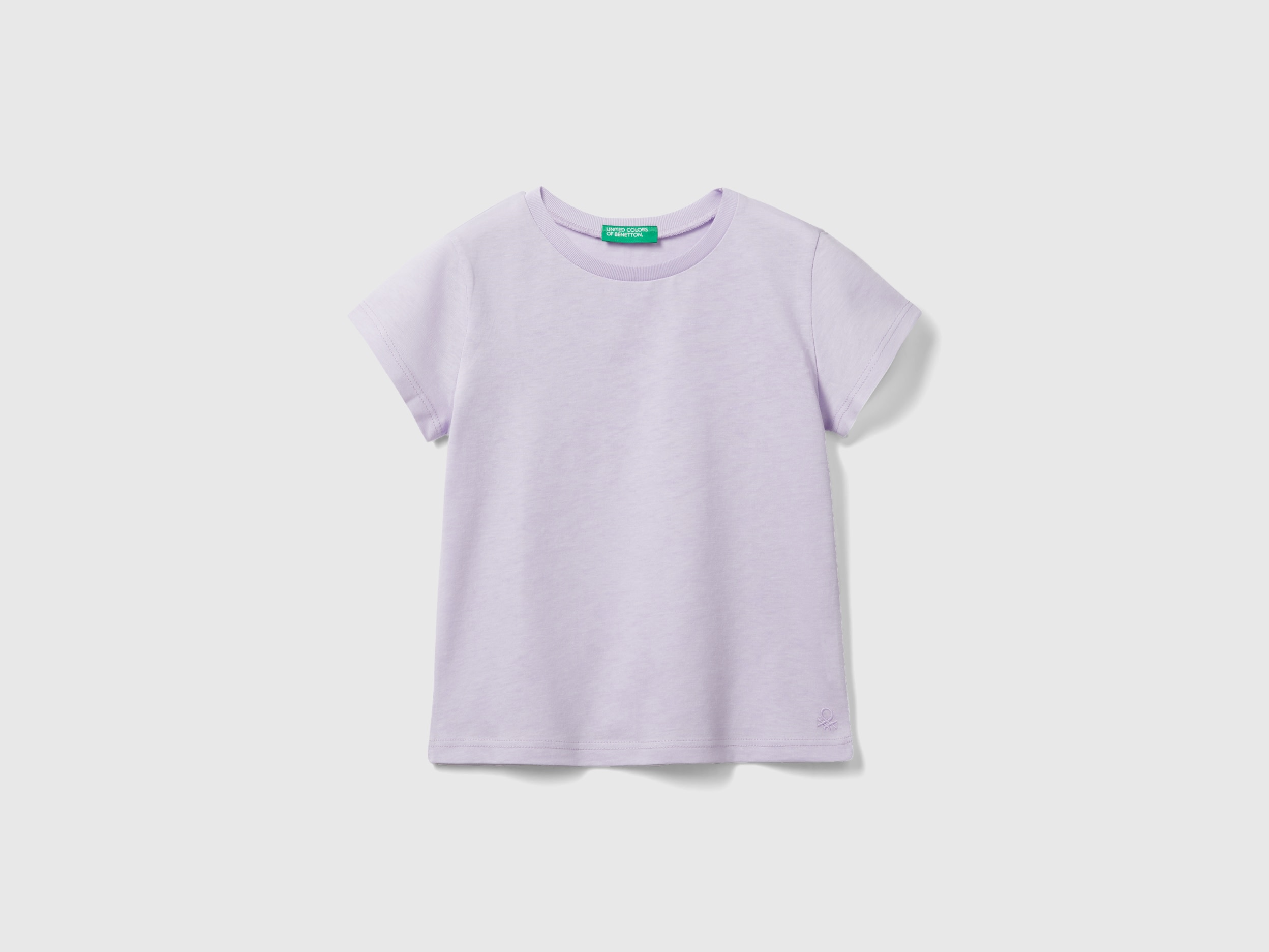 Image of Benetton, 100% Organic Cotton T-shirt, size 104, Lilac, Kids