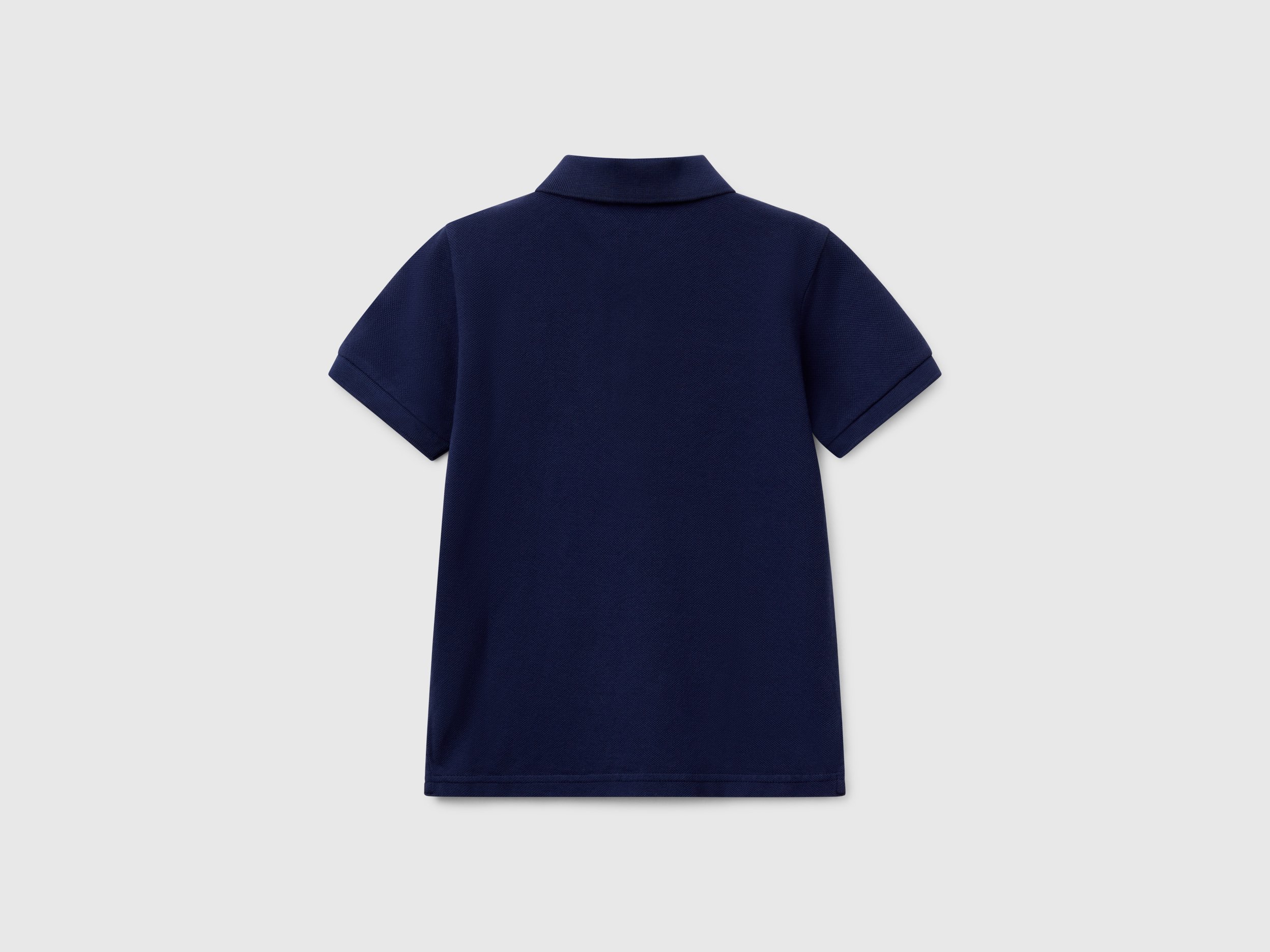 Benetton, Πόλο Κοντομάνικο Από Αγνό Βαμβακερό, size 4-5, Σκουρο Μπλε, Παιδικά φωτογραφία