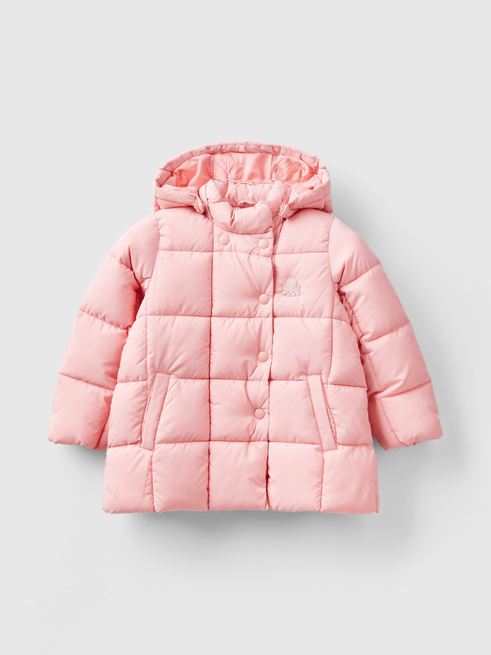 Benetton, Jacket With Detachable Hood, Pink, Kids
