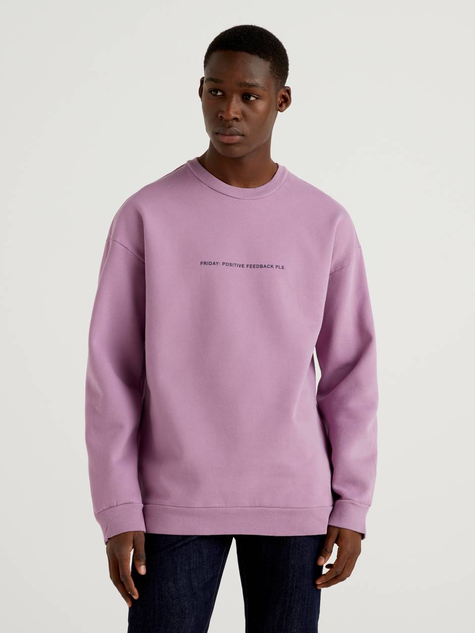 Benetton Cotton blend sweatshirt with print. 1