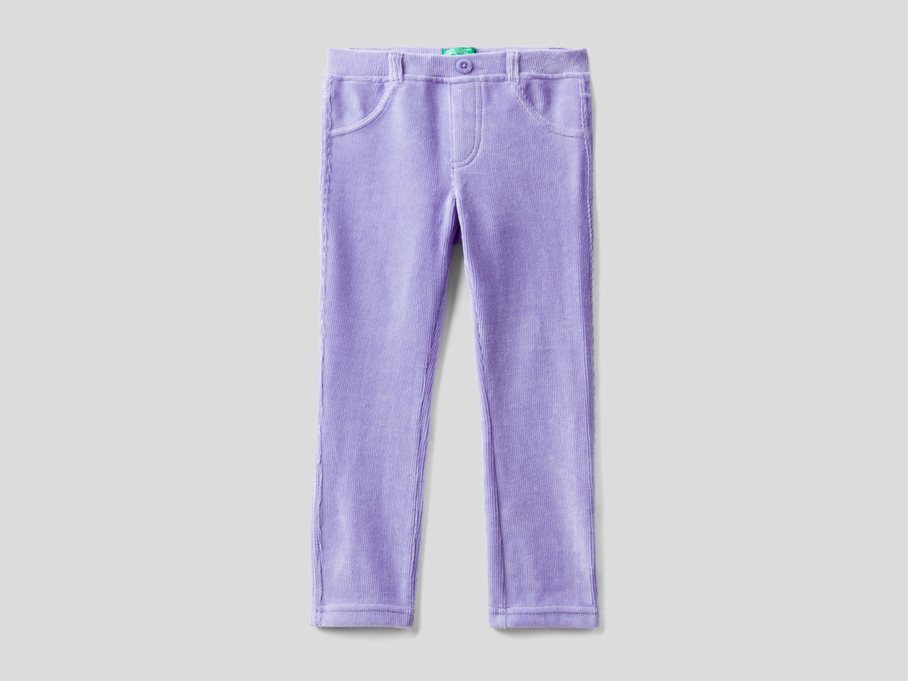 Benetton Girls Lilac Corduroy Stretch trousers United Colors of Benetton 5-6 years 