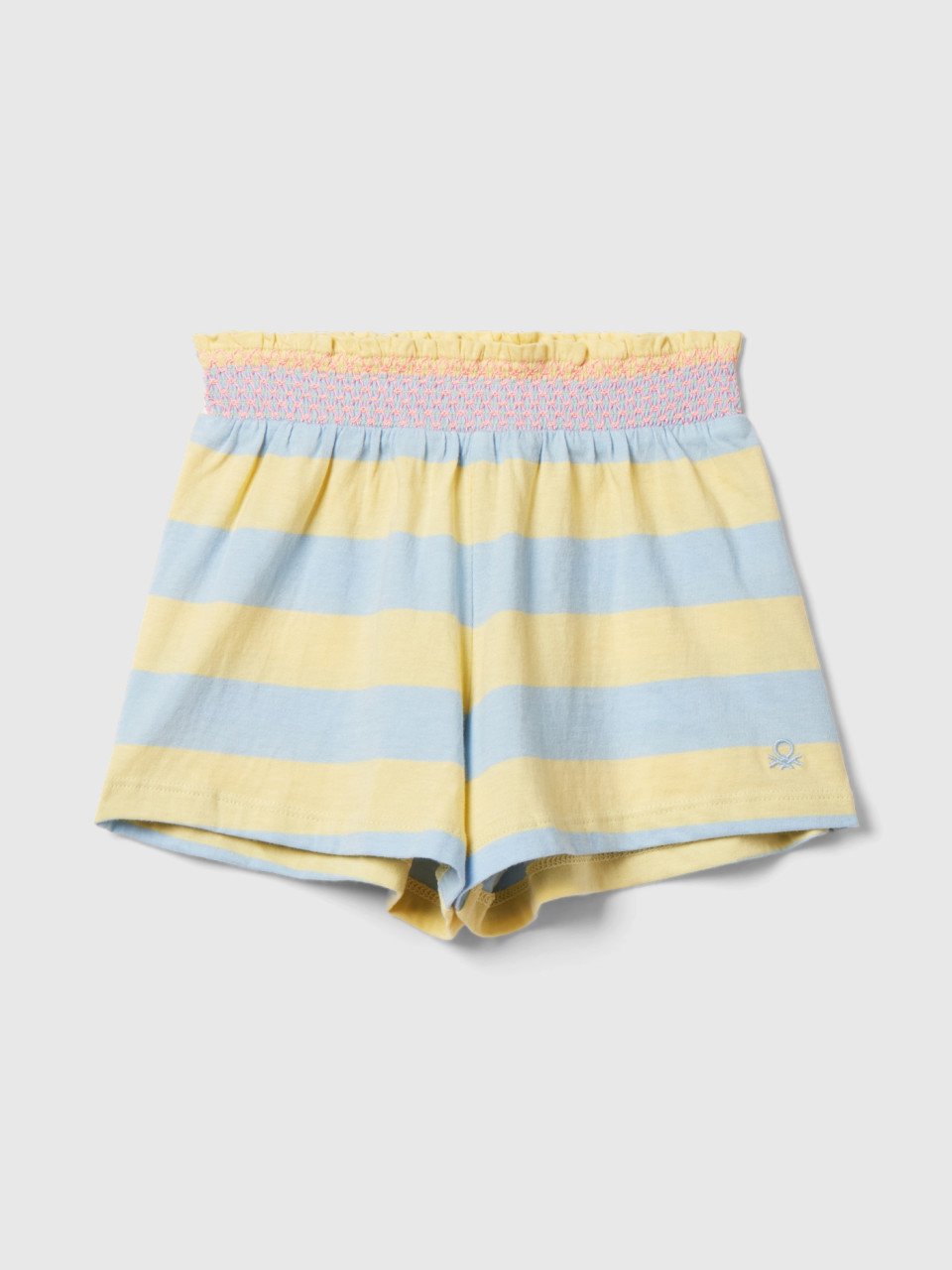 Benetton, Striped Shorts With Ruffles, Multi-color, Kids