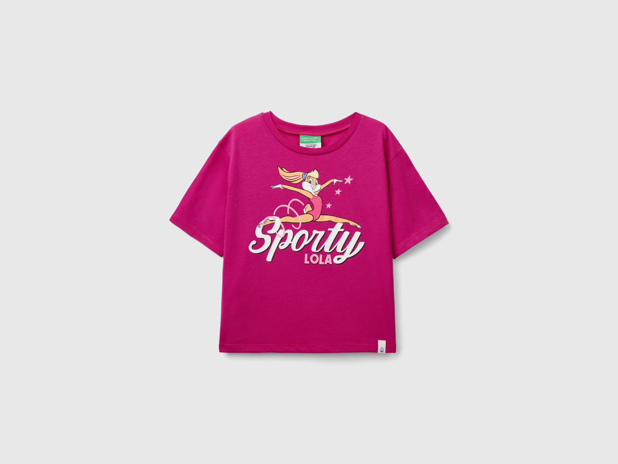 Benetton, T-shirt Boxy Fit ©looney Tunes, Fucsia, Bambini