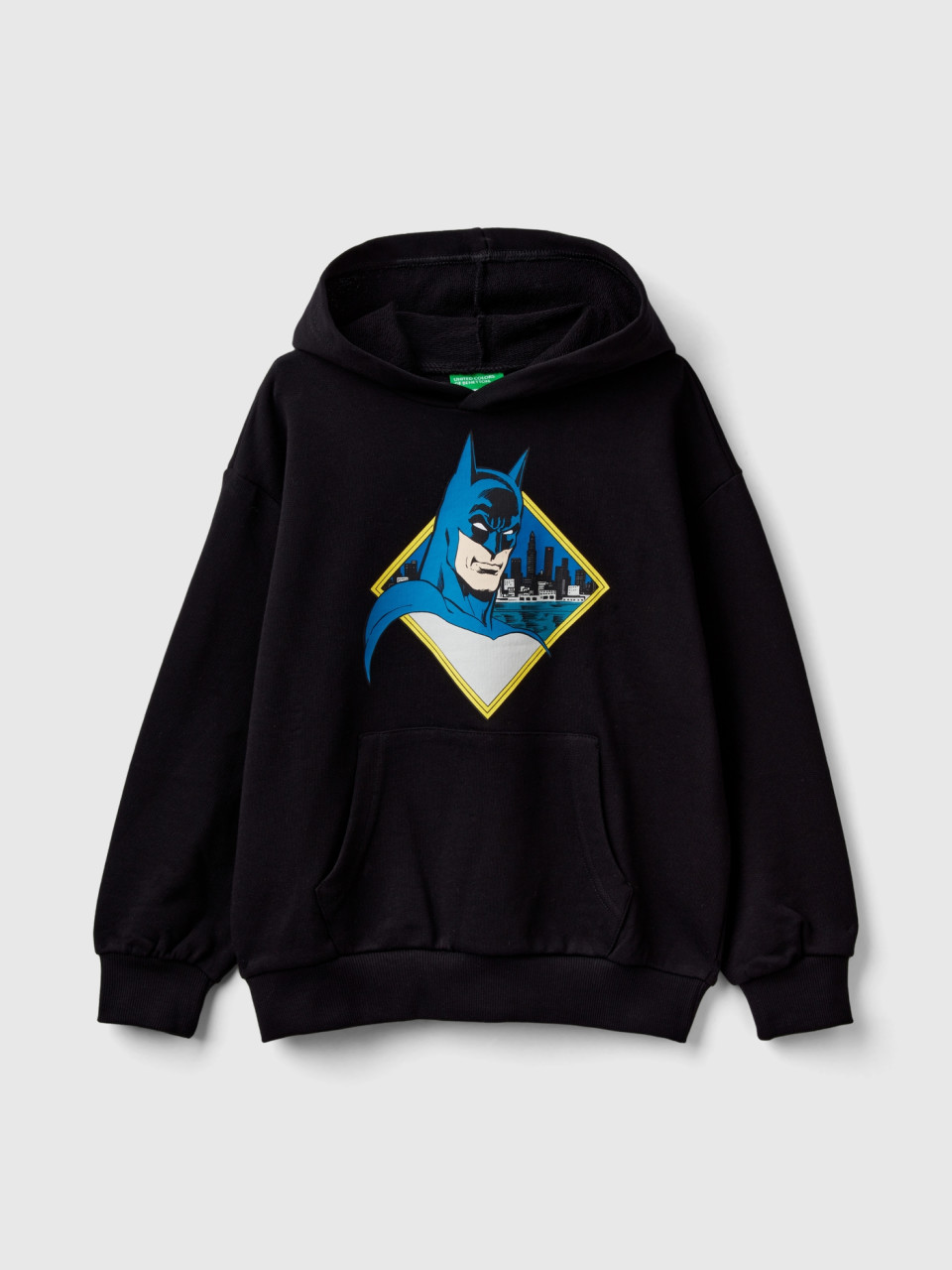Benetton, Black Batman ©&™ Dc Comics Sweatshirt, Black, Kids