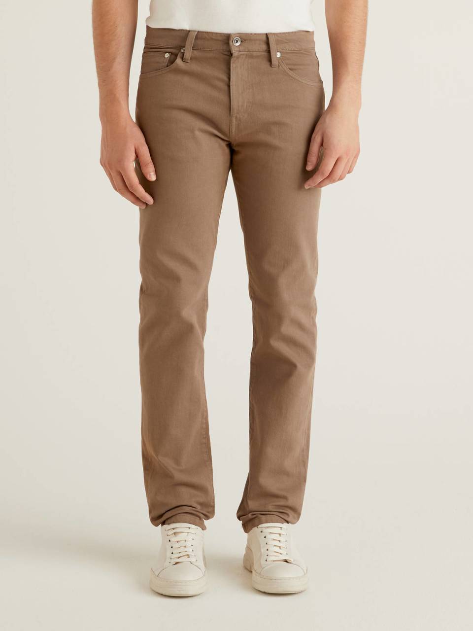 Benetton Five pocket trousers in stretch cotton. 1