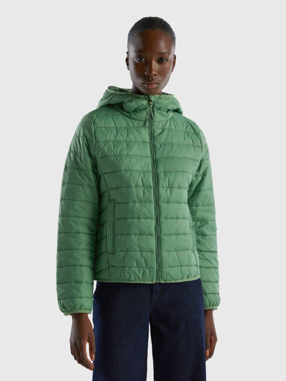 Benetton puffer jacket with recycled wadding - 2twddn024_2k7