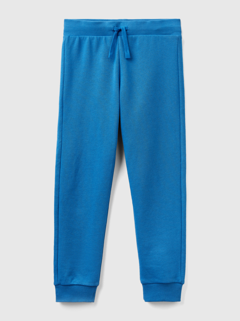 Benetton, Sporty Trousers With Drawstring, Blue, Kids