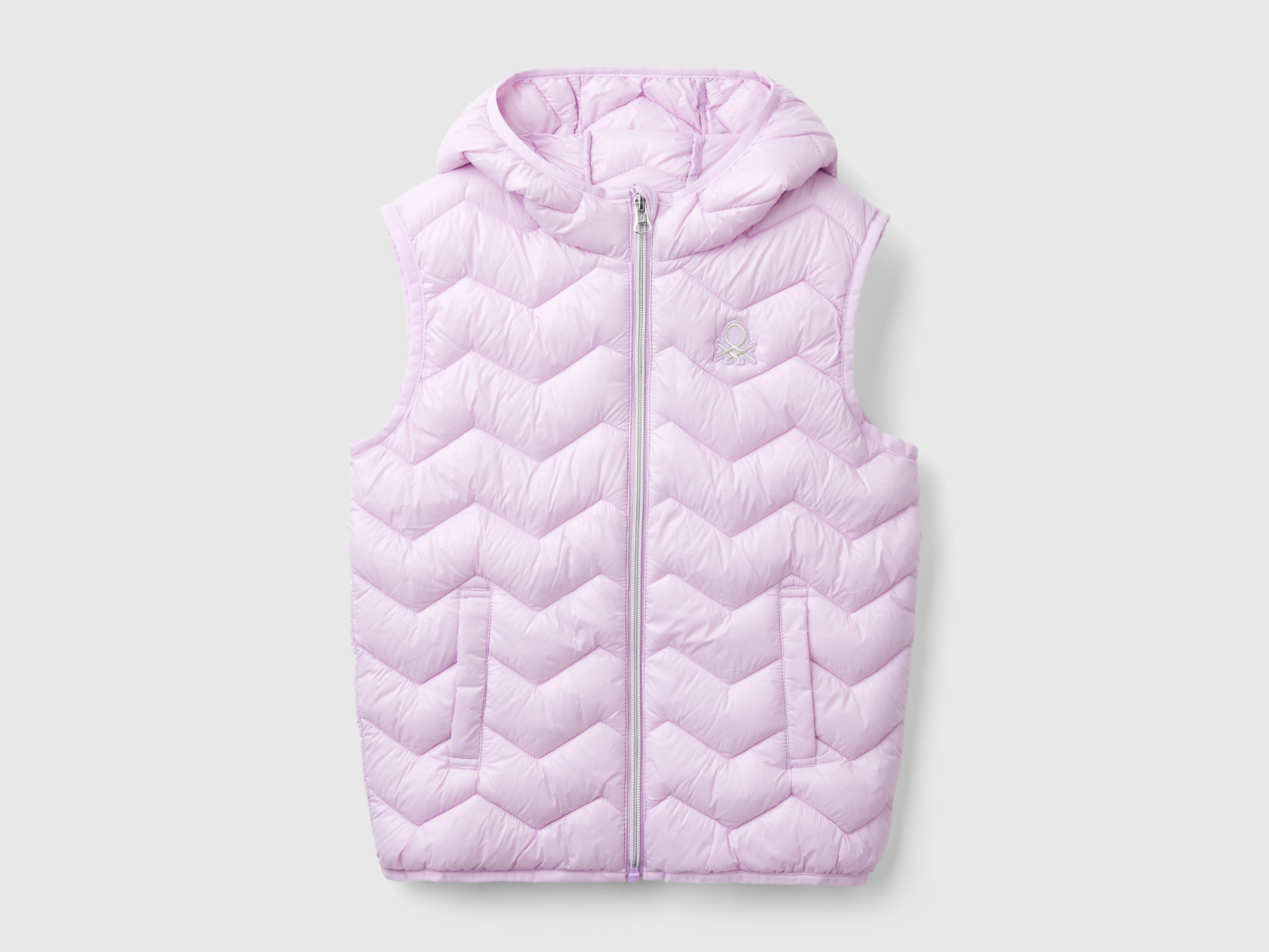 Junior Girls Sleeveless Puffer Jackets Collection 2024 Benetton