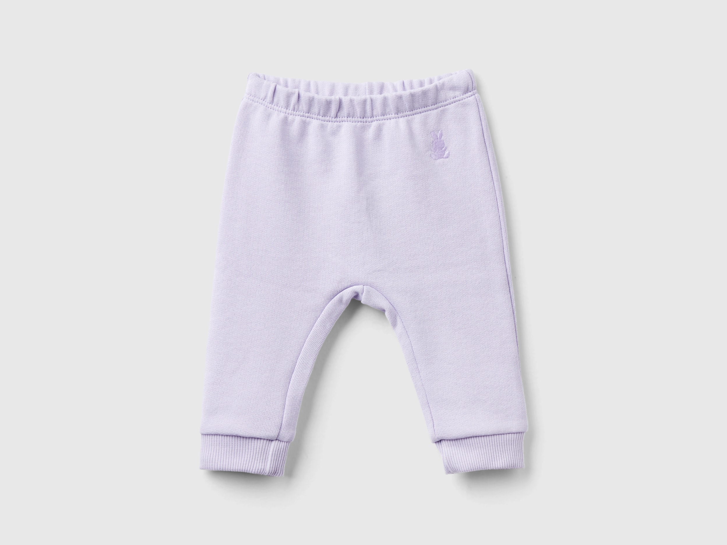Benetton, Sweatpants In Organic Cotton, size 0-1, Lilac, Kids