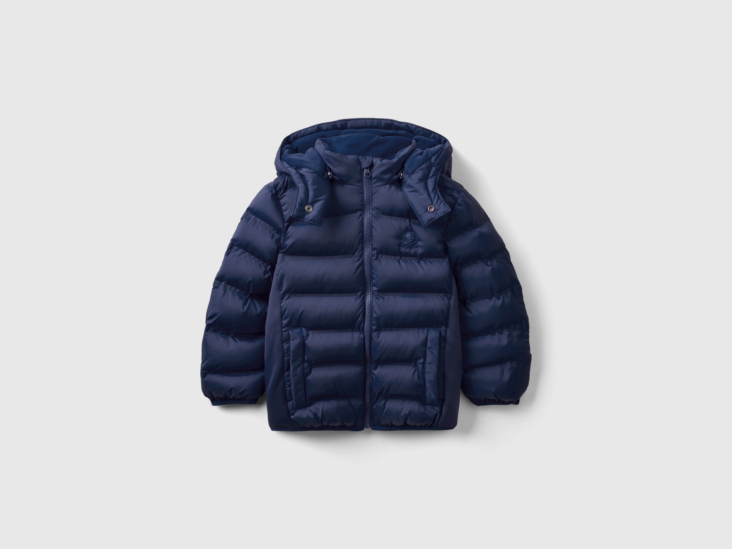 Benetton, Anorak Mit Details Aus Neopren, size 82, Dunkelblau, male