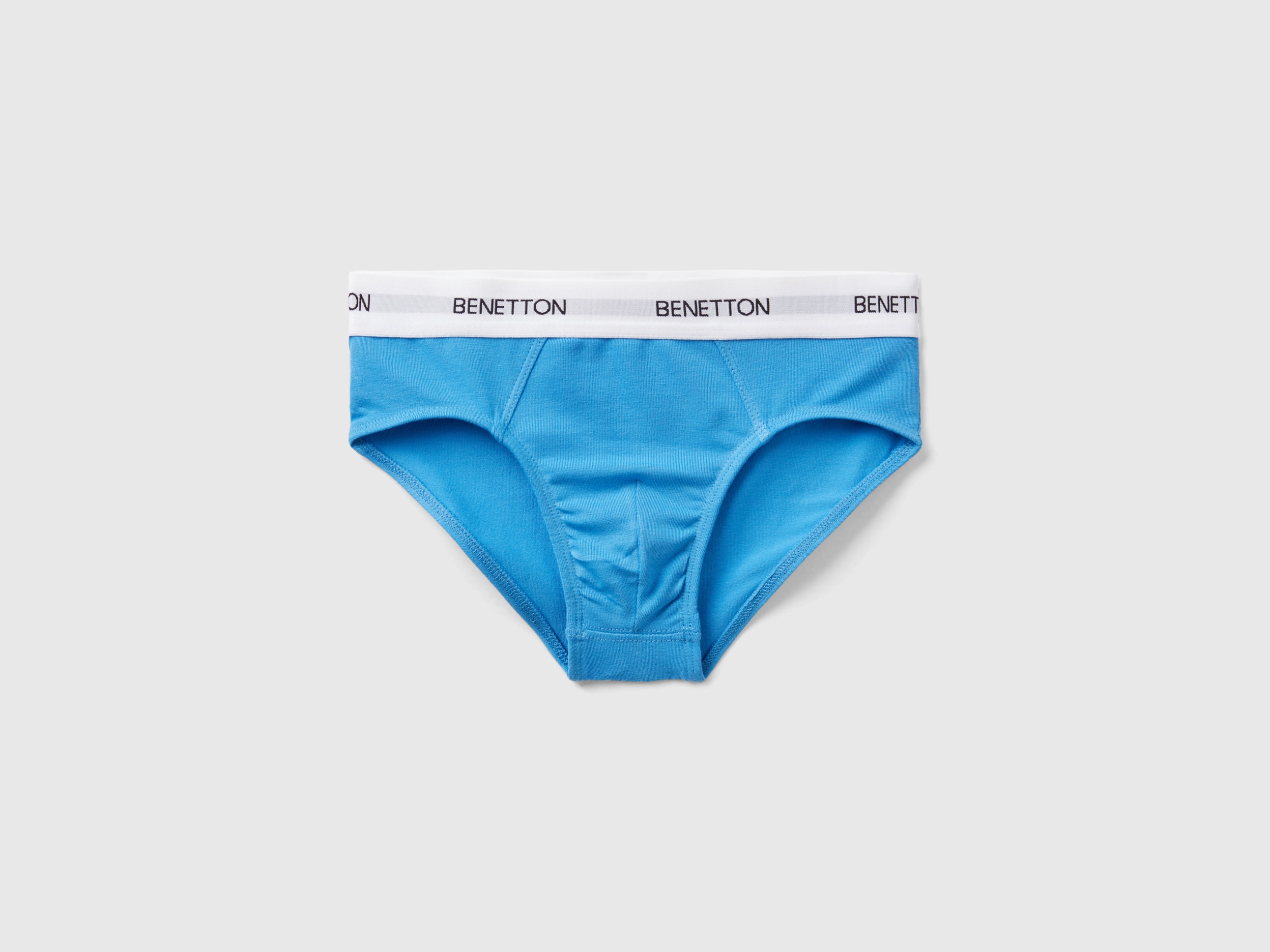 Benetton, Underwear In Stretch Organic Cotton, size XXS, Bright Blue, Kids