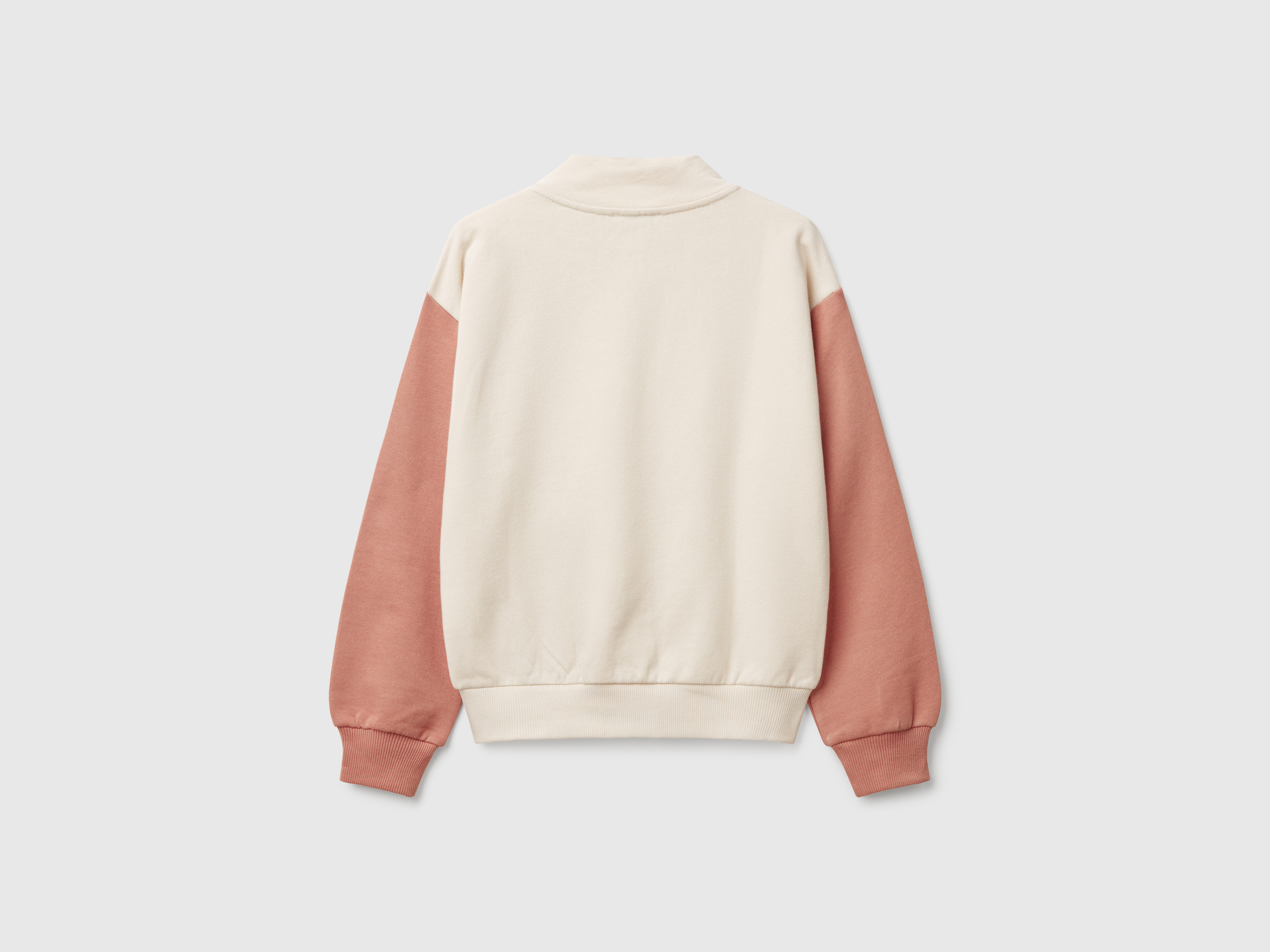 Benetton, Φούτερ Με Φερμουάρ Και Ψηλό Γιακά, size XL, Πολύχρωμο, Παιδικά φωτογραφία