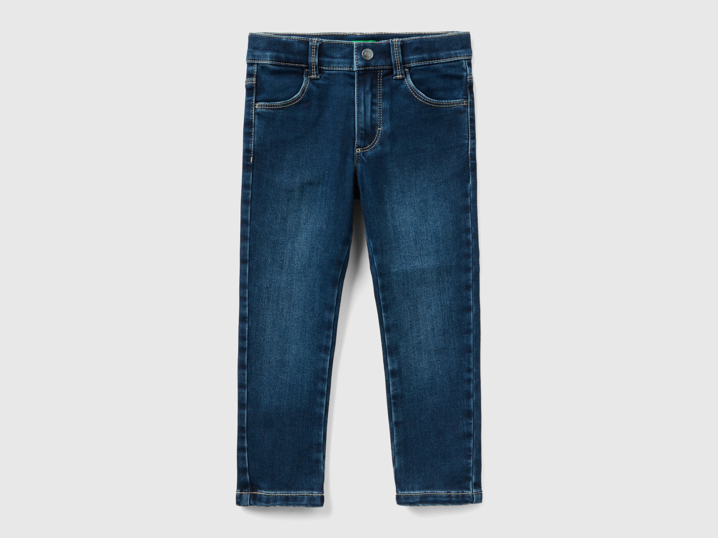 Benetton, Thermal Skinny Fit Jeans, size 3-4, Blue, Kids