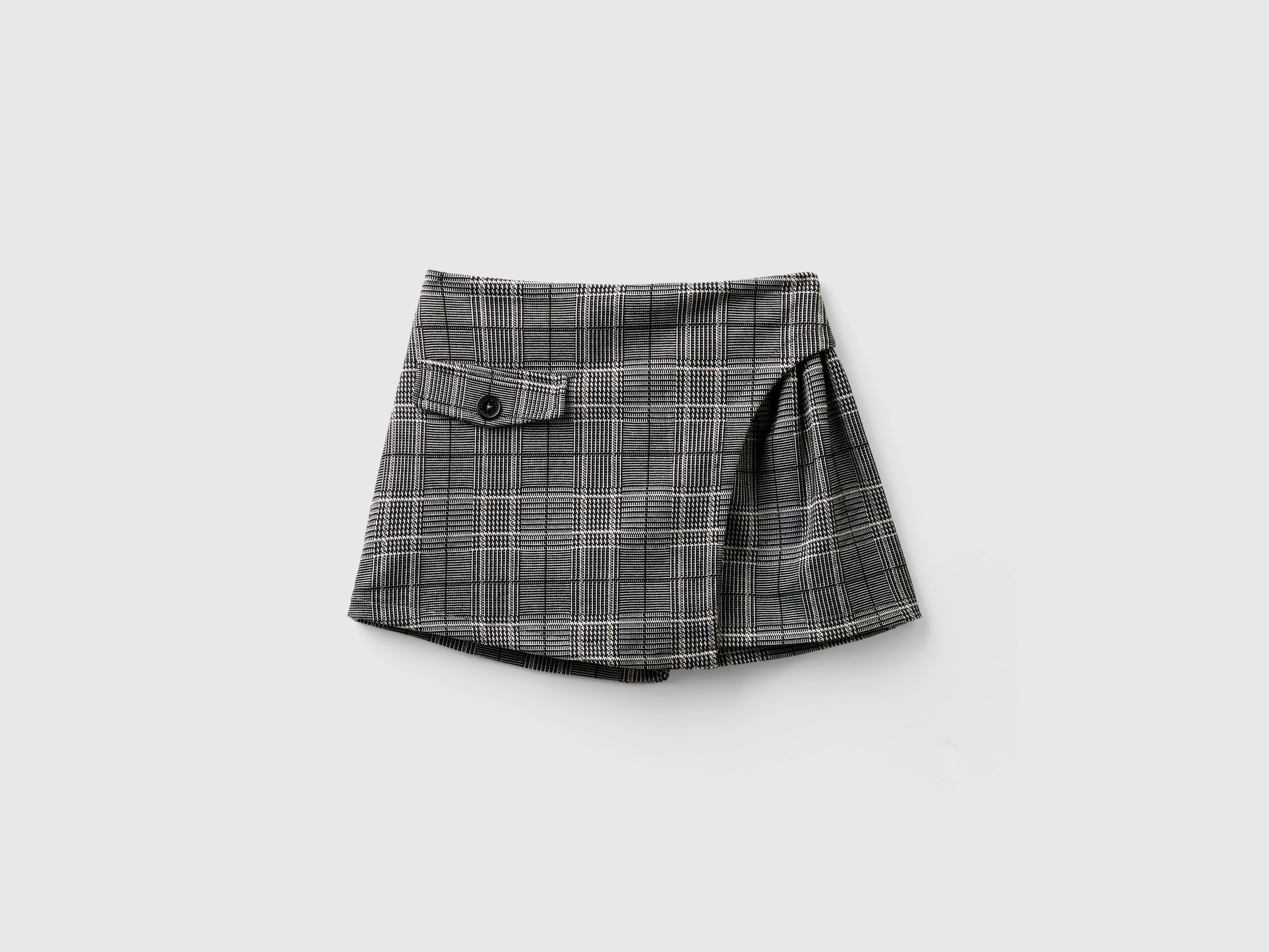 Benetton, Gonna Pantalone Principe Di Galles, Multicolore, Bambini