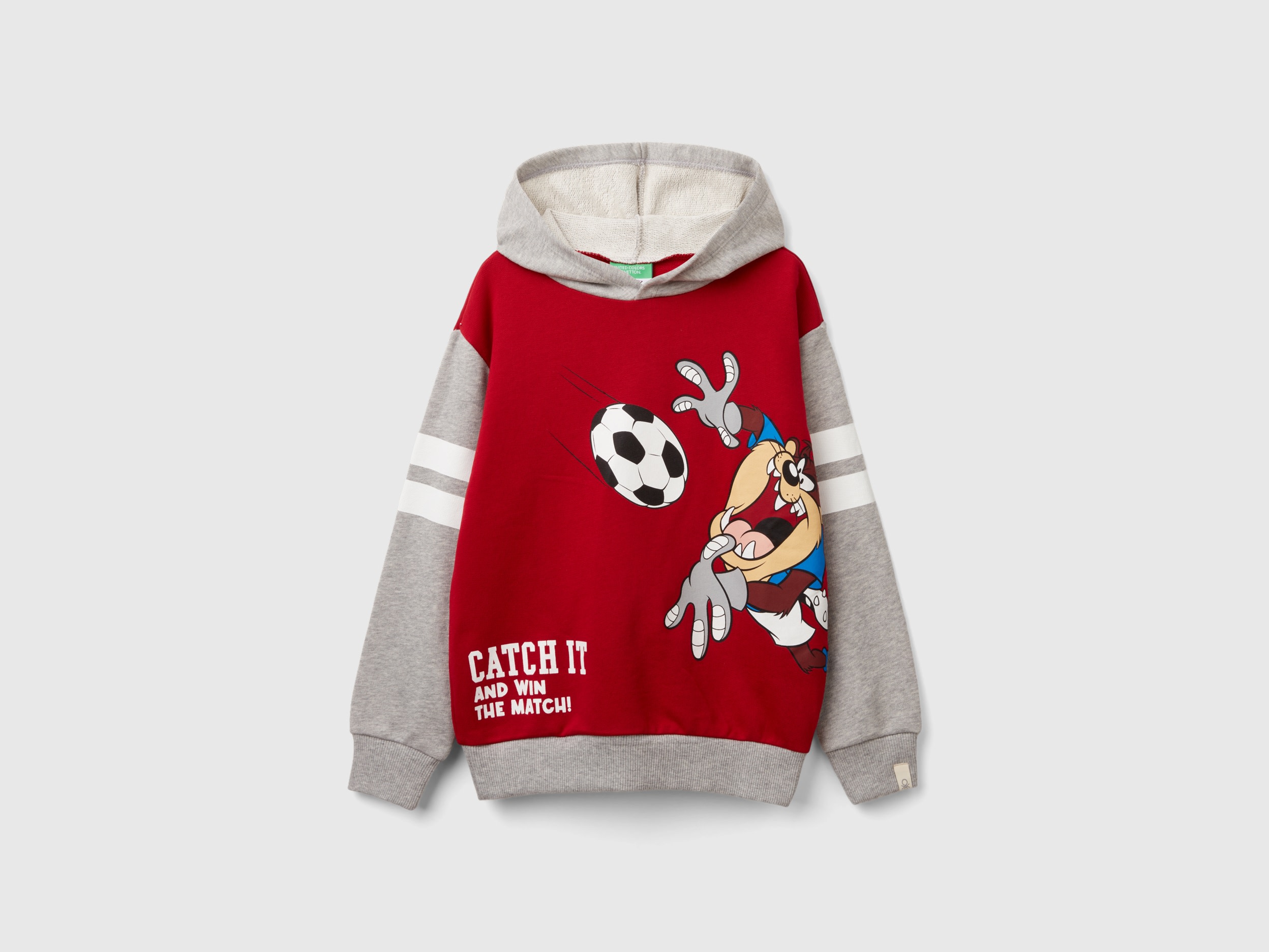 Benetton, Felpa Color Block ©looney Tunes, Rosso, Bambini