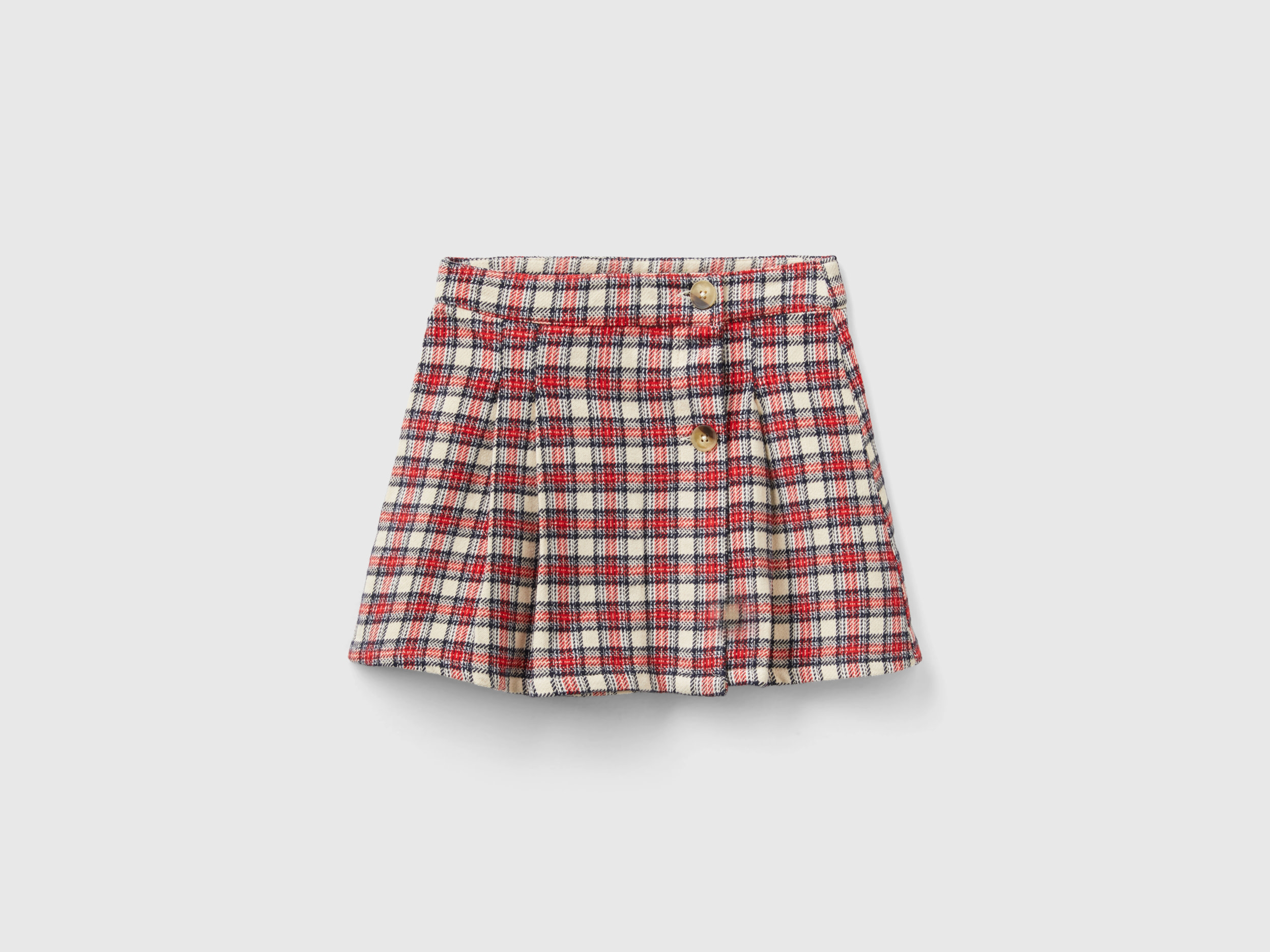 Benetton, Check Mini Skirt, size XL, Multi-color, Kids