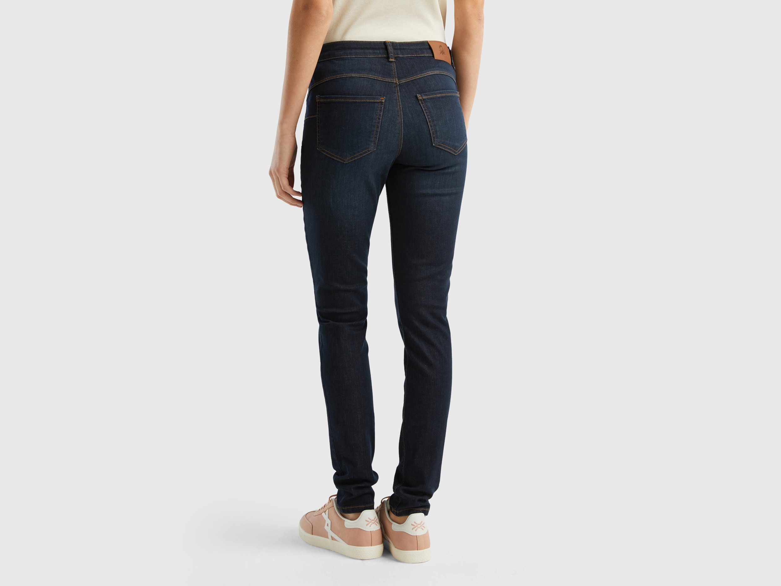 Benetton, Τζιν Push Up Skinny Fit, size 30, Σκουρο Μπλε, Γυναικεία φωτογραφία